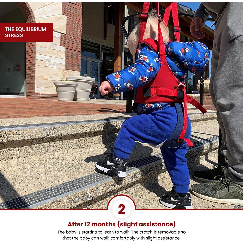 Arnés para Caminar Bebé Z9 - Cinturón Asistente Azul 7-24 Meses