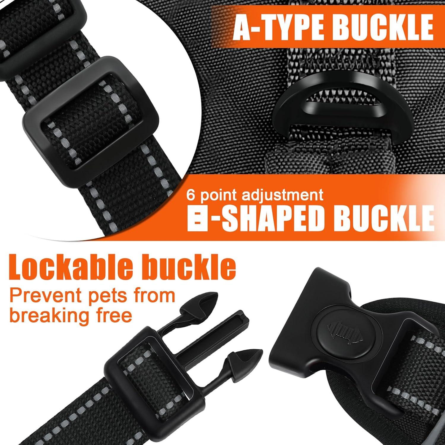 Arnés para Perros Pequeños y Medianos Yungaspy Negro Ajustable