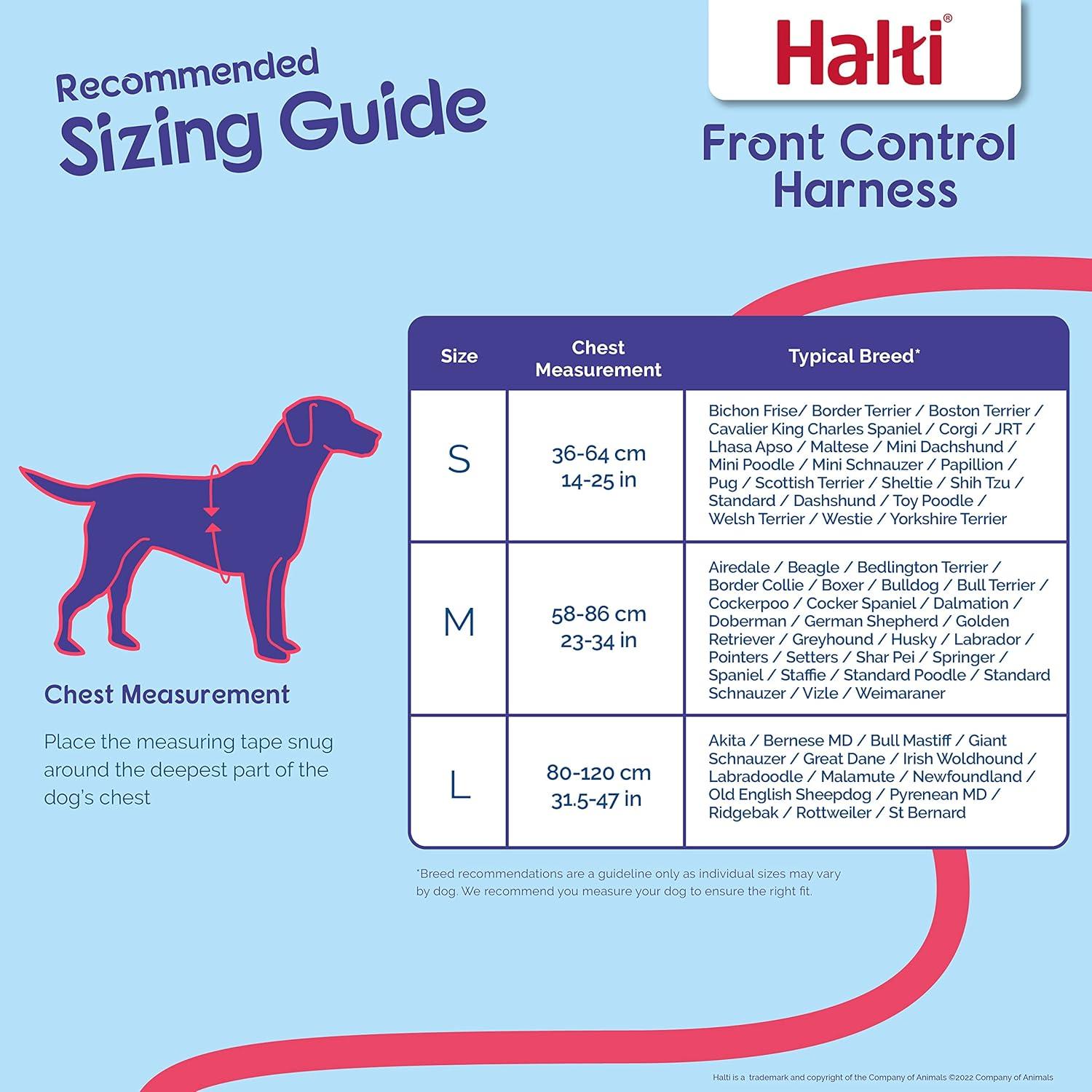 Arnés de Control Frontal Halti - Antitirones para Perros M