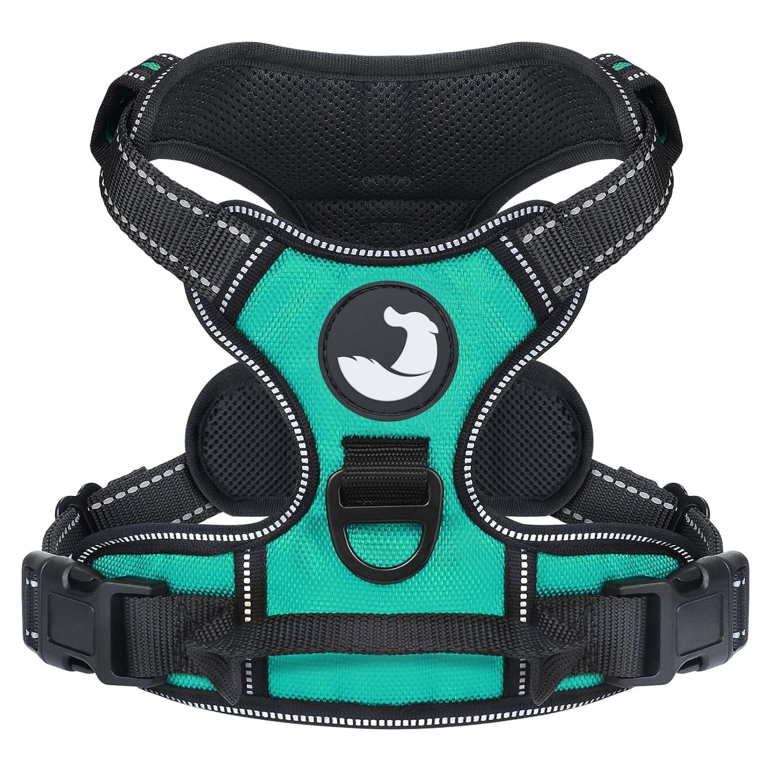 Arnés para Perros Joytale Mediano Acolchado Reflectante Verde