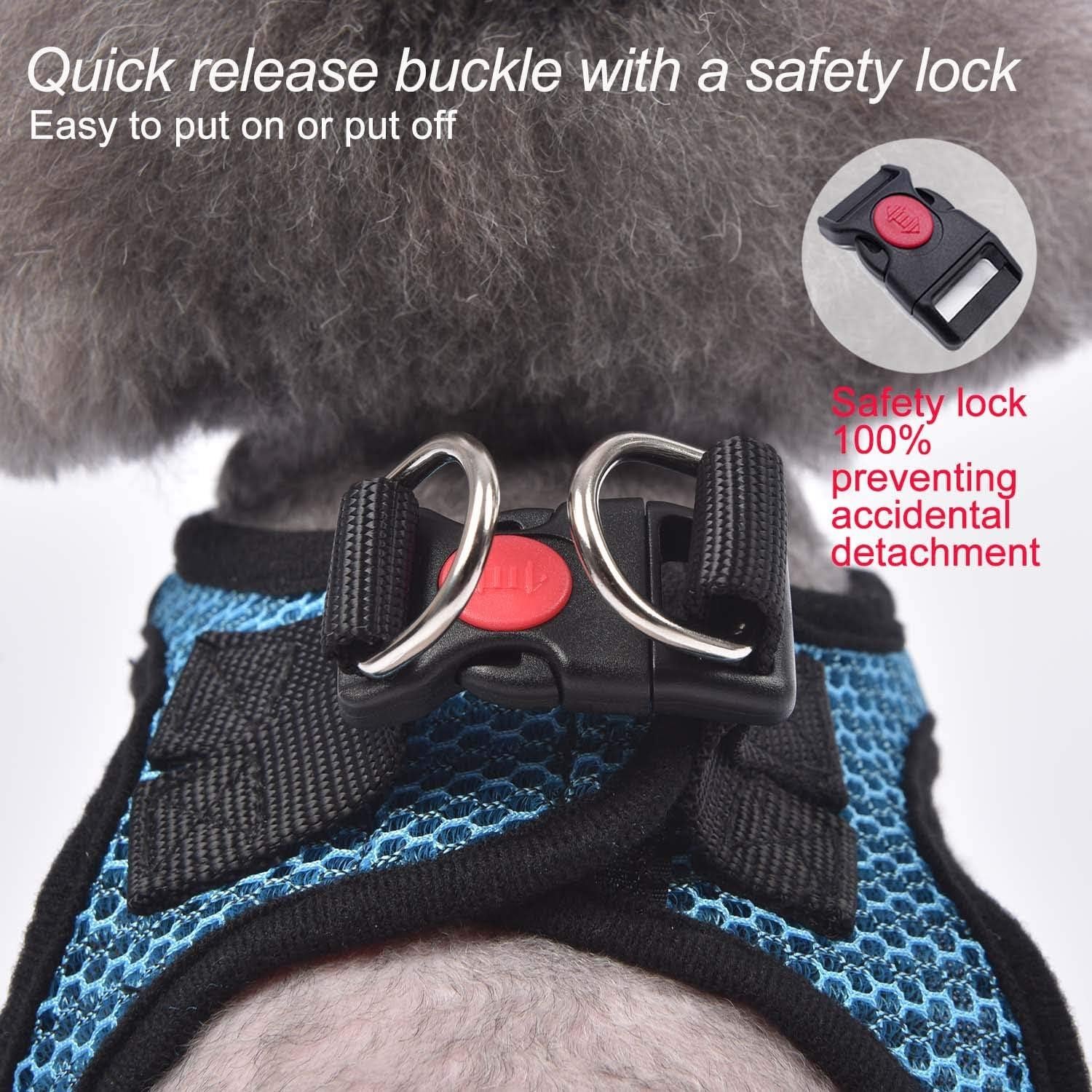 Arnés Transpirable para Perros y Gatos Matilor Azul L