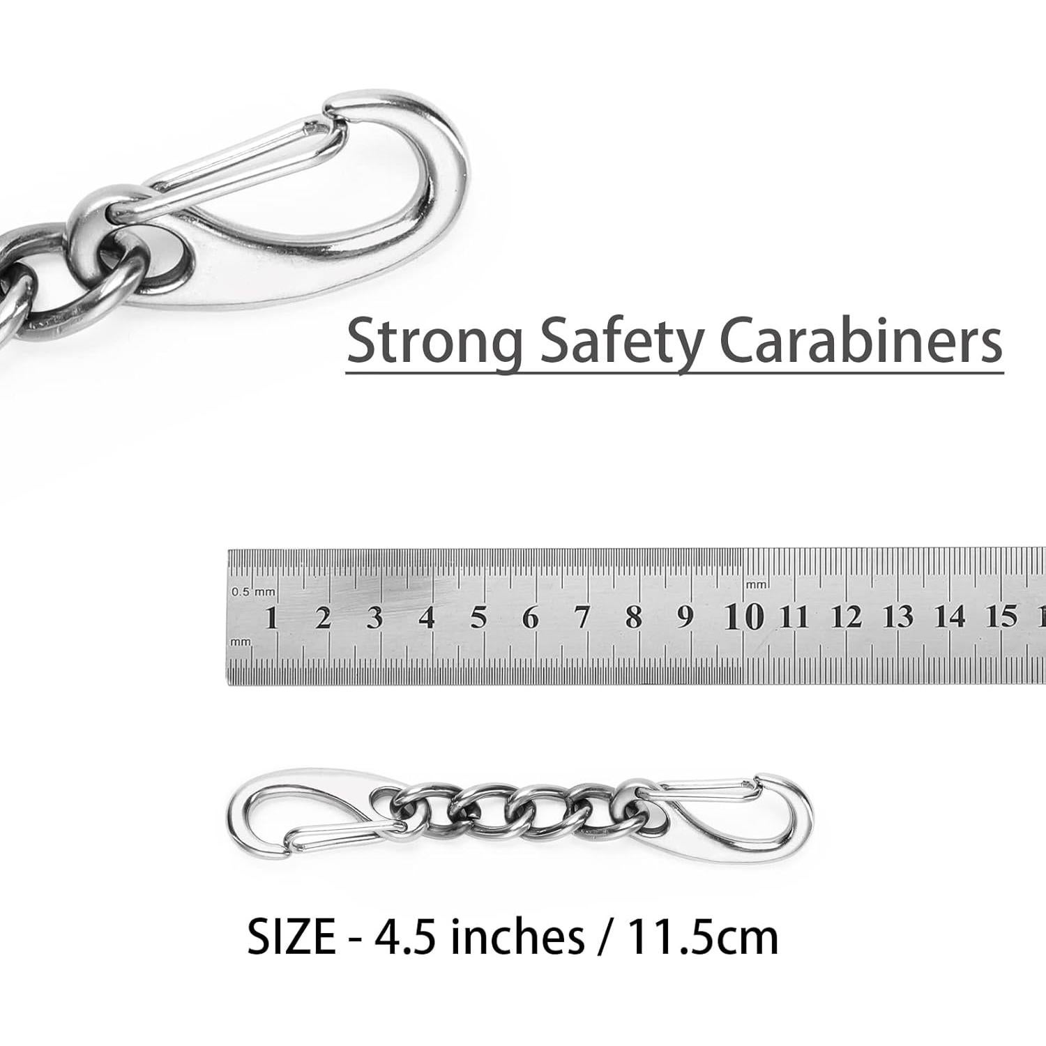 Clip de Seguridad para Collar de Perro JIPIMON - Acero Inoxidable, 2 Piezas