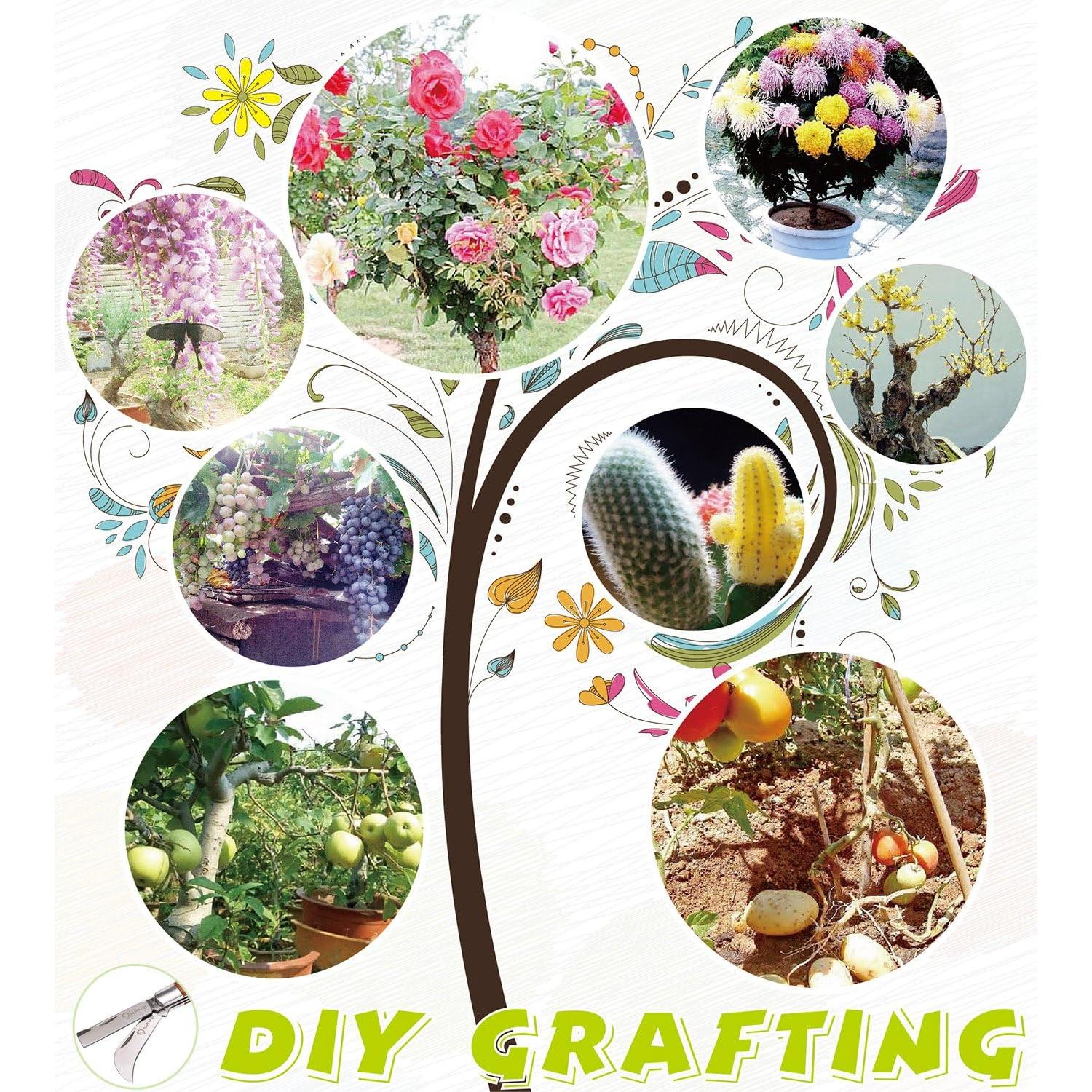 Cuchillo de Jardinería NAYE para Injertos 6.67 cm Doble Hoja