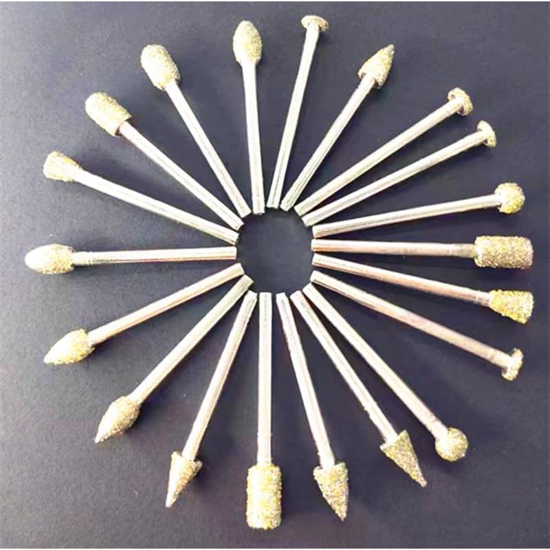 Juego de Brocas de Pulido de Diamante Zeromall 20 Piezas 3 mm