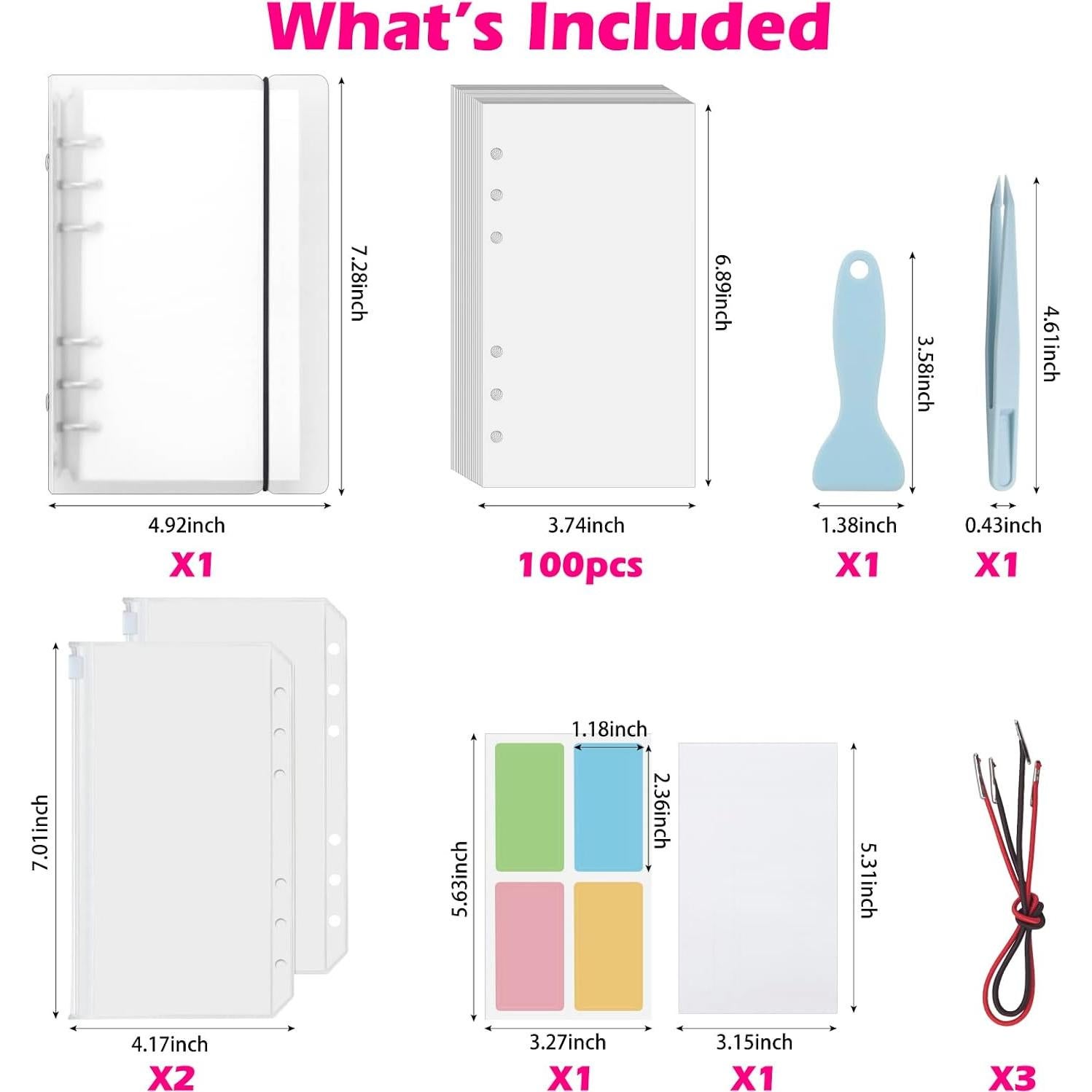 Álbum de Pegatinas Reutilizable SUNEZLGO A6 100 Hojas