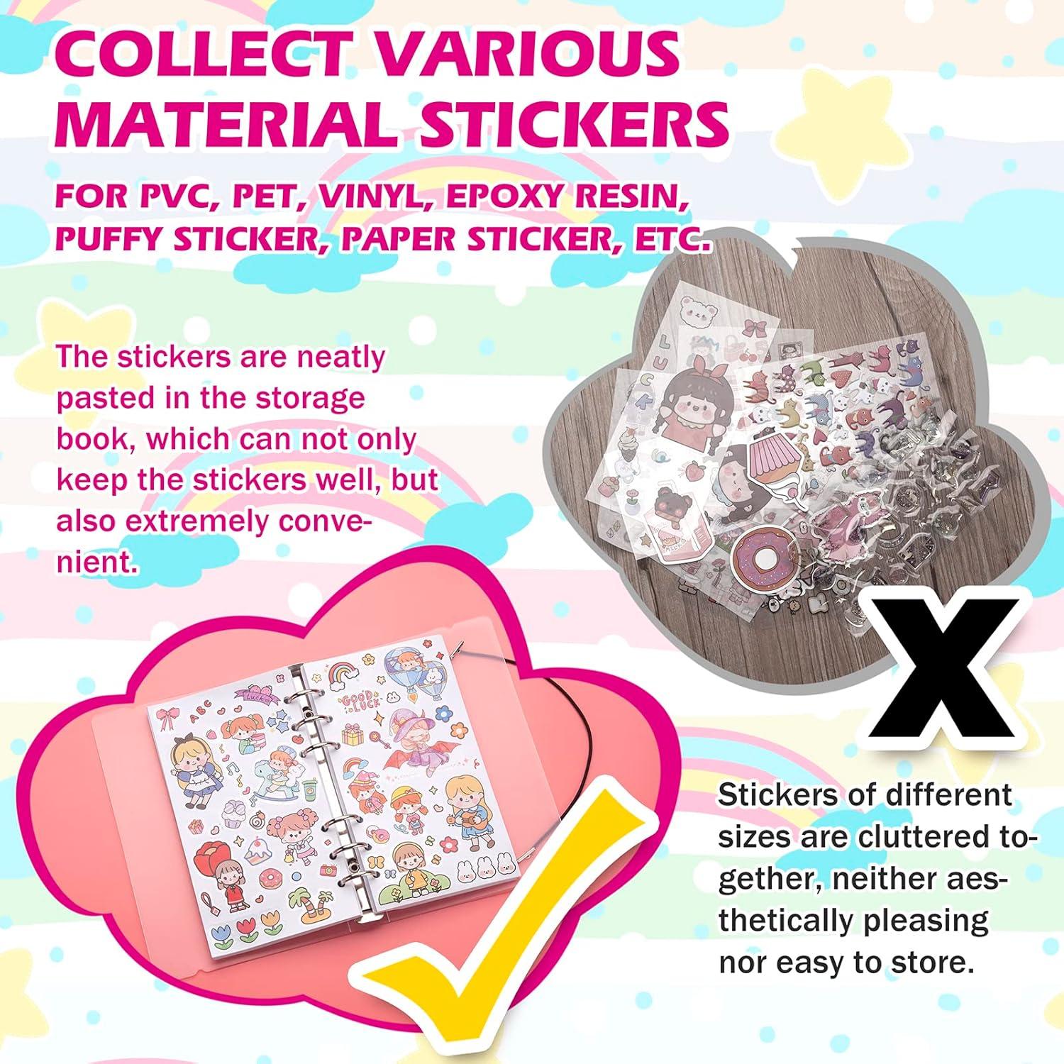 Álbum de Pegatinas Reutilizable SUNEZLGO A6 100 Hojas