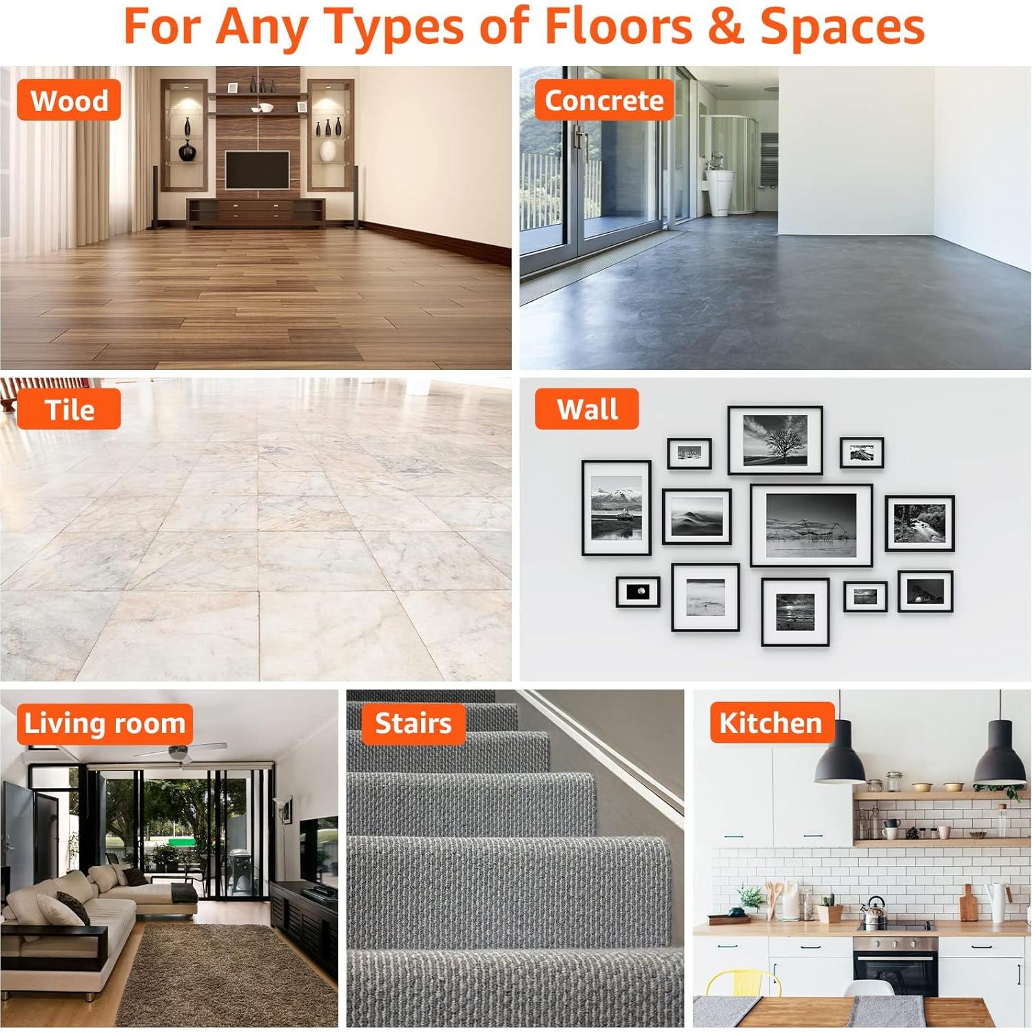 Cinta Antideslizante para Alfombra ZONGOOL 12 PCS Blanca