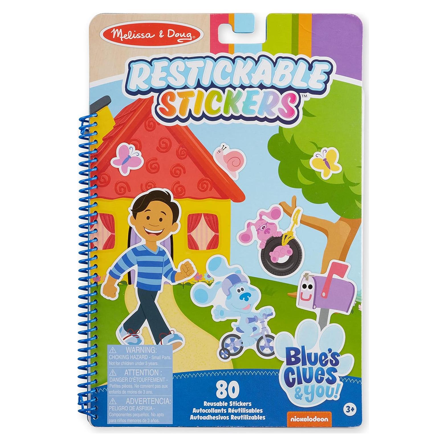 Almohadilla de Calcomanías Reutilizables Melissa & Doug - Pistas de Blue y Tú