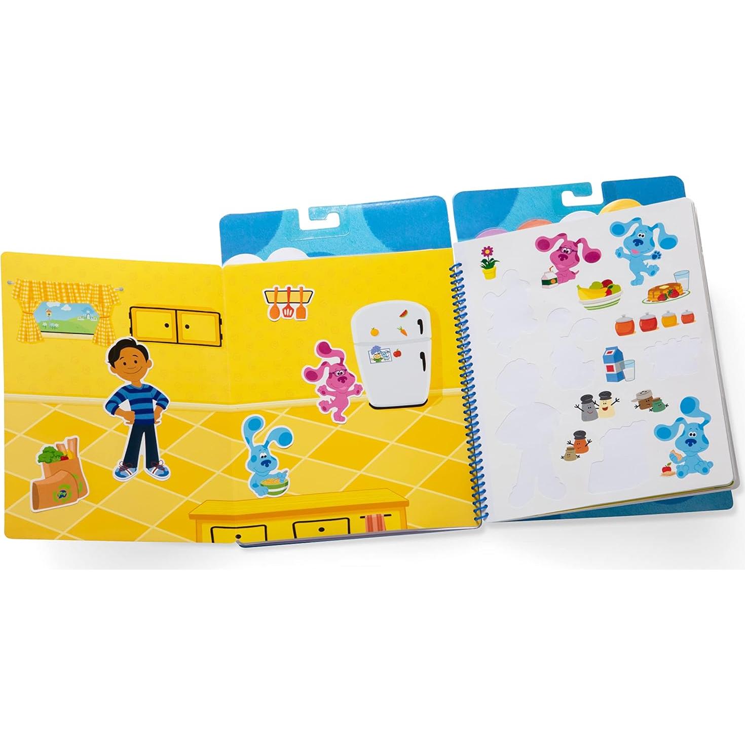 Almohadilla de Calcomanías Reutilizables Melissa & Doug - Pistas de Blue y Tú