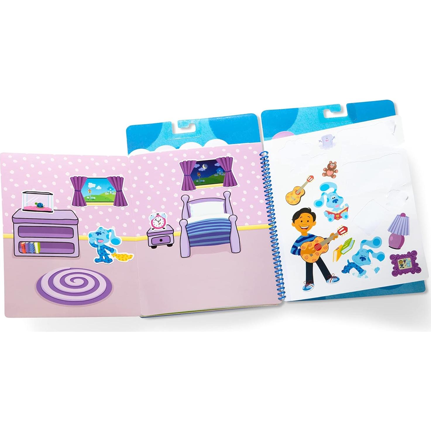Almohadilla de Calcomanías Reutilizables Melissa & Doug - Pistas de Blue y Tú