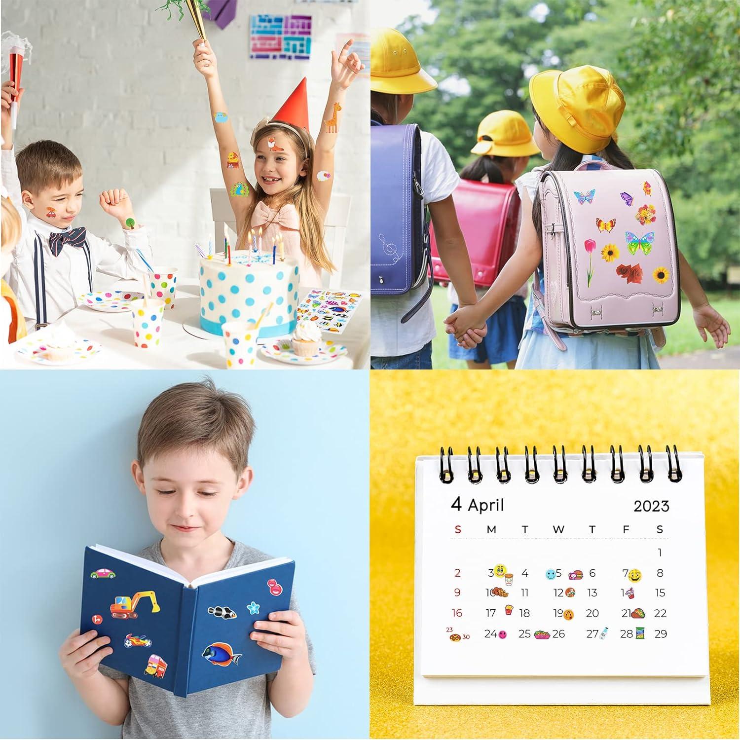 Stickers 3D Esponjosos DaiUni 24 Hojas para Niños Creativos