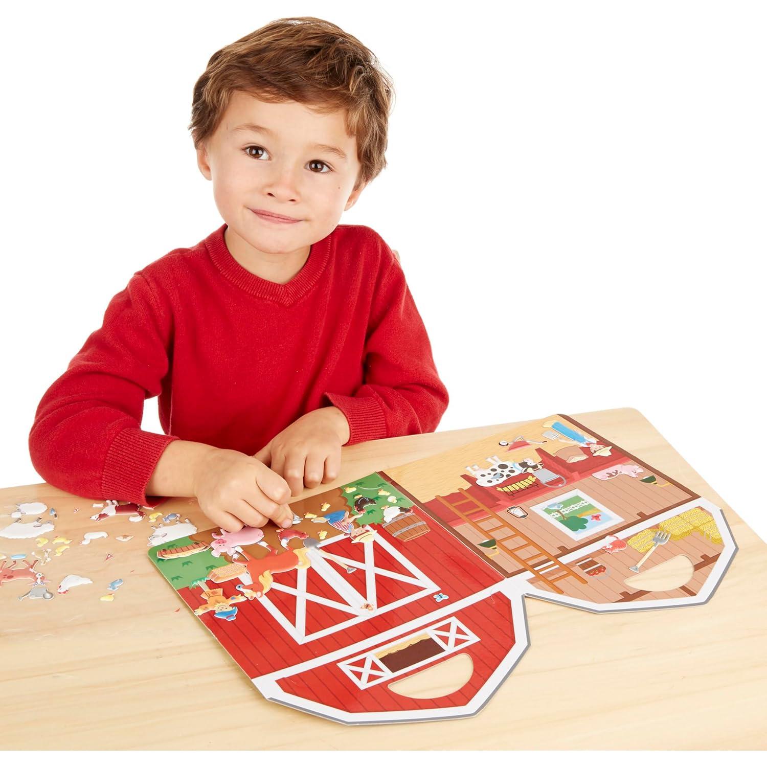 Calcomanías Puffy Reutilizables Granja Melissa & Doug