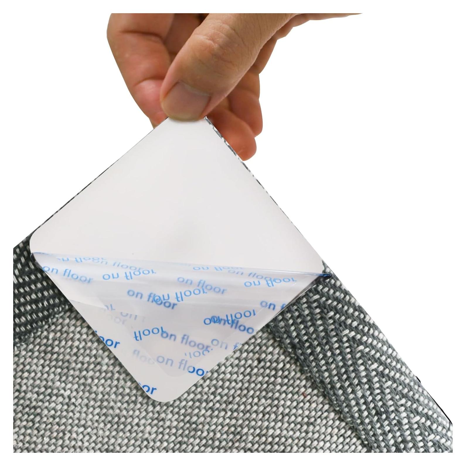 16 Agarradores de Alfombra Daisyhome Antideslizantes Reutilizables