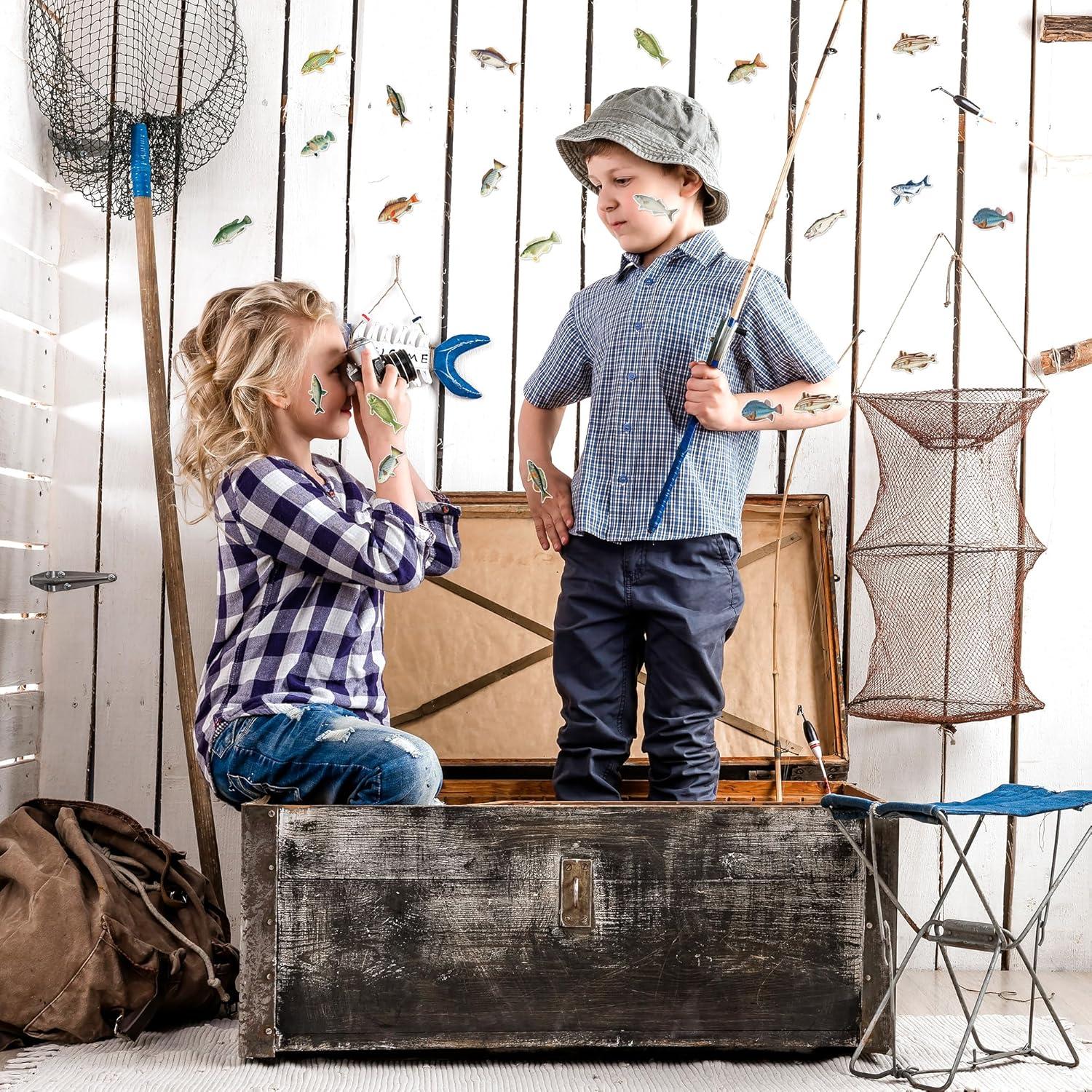 Calcomanías de Pesca Realistas CNhoqc - 1000 Piezas Impermeables