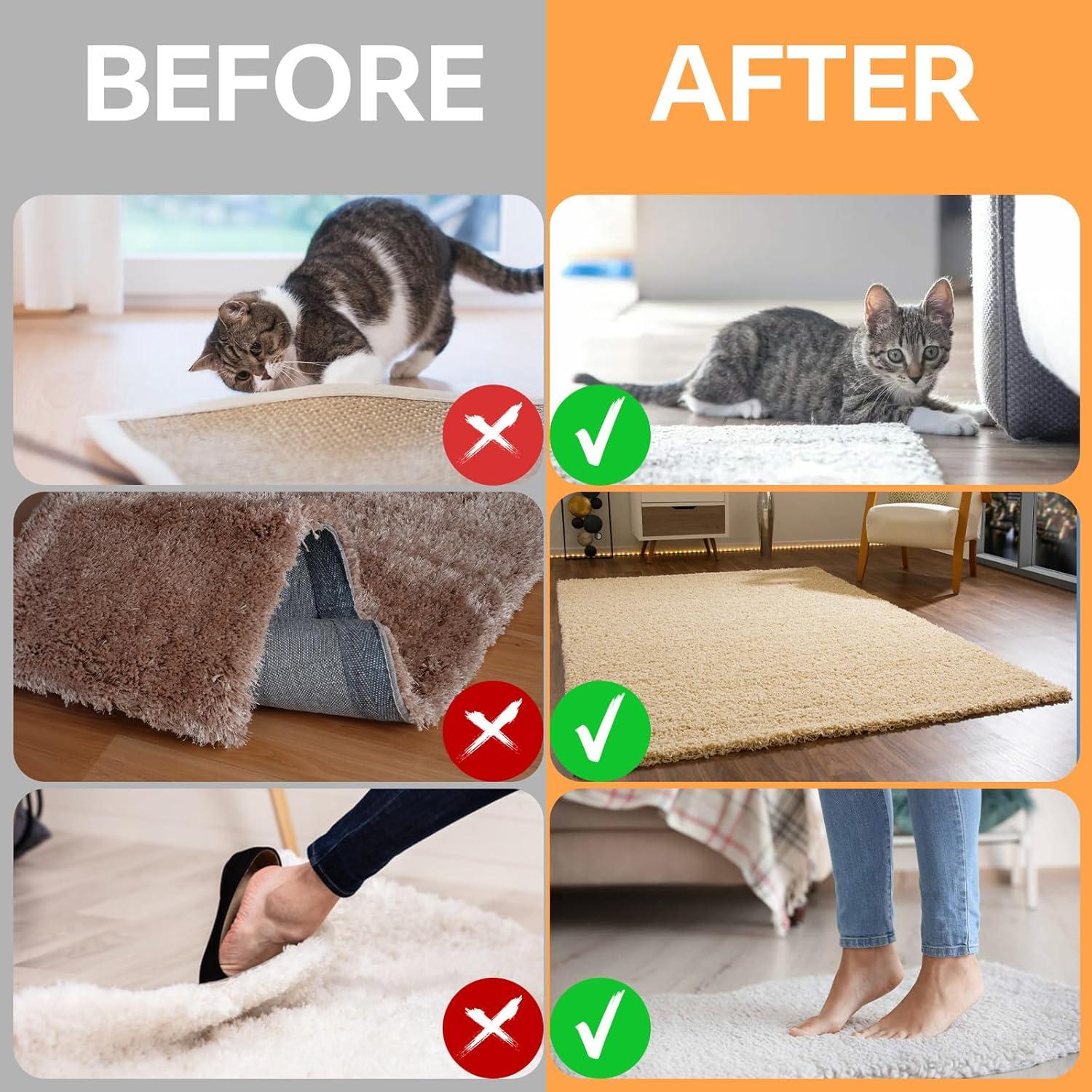 Agarradores de Alfombra Antideslizantes Reutilizables 12 Pcs