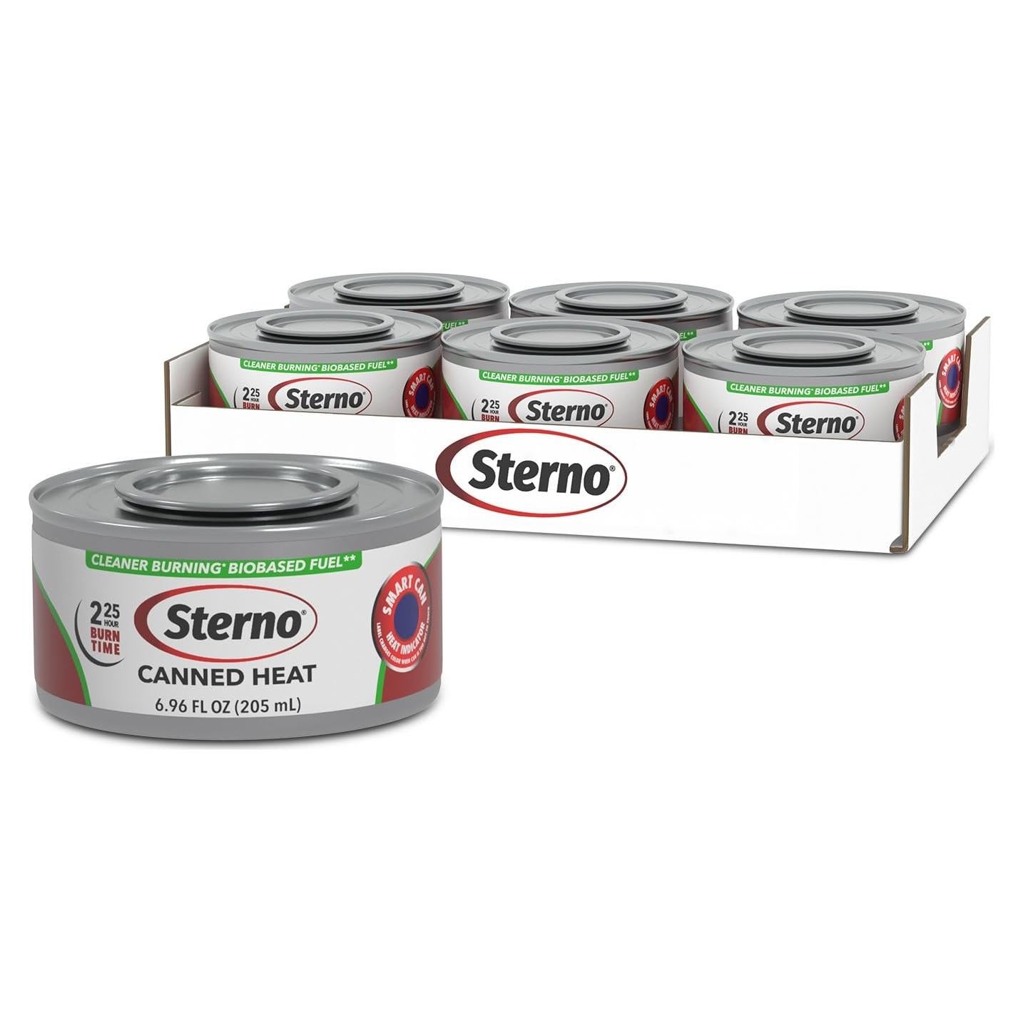 Latas de Combustible Sterno 6-Pack - 2.25 Horas de Calor