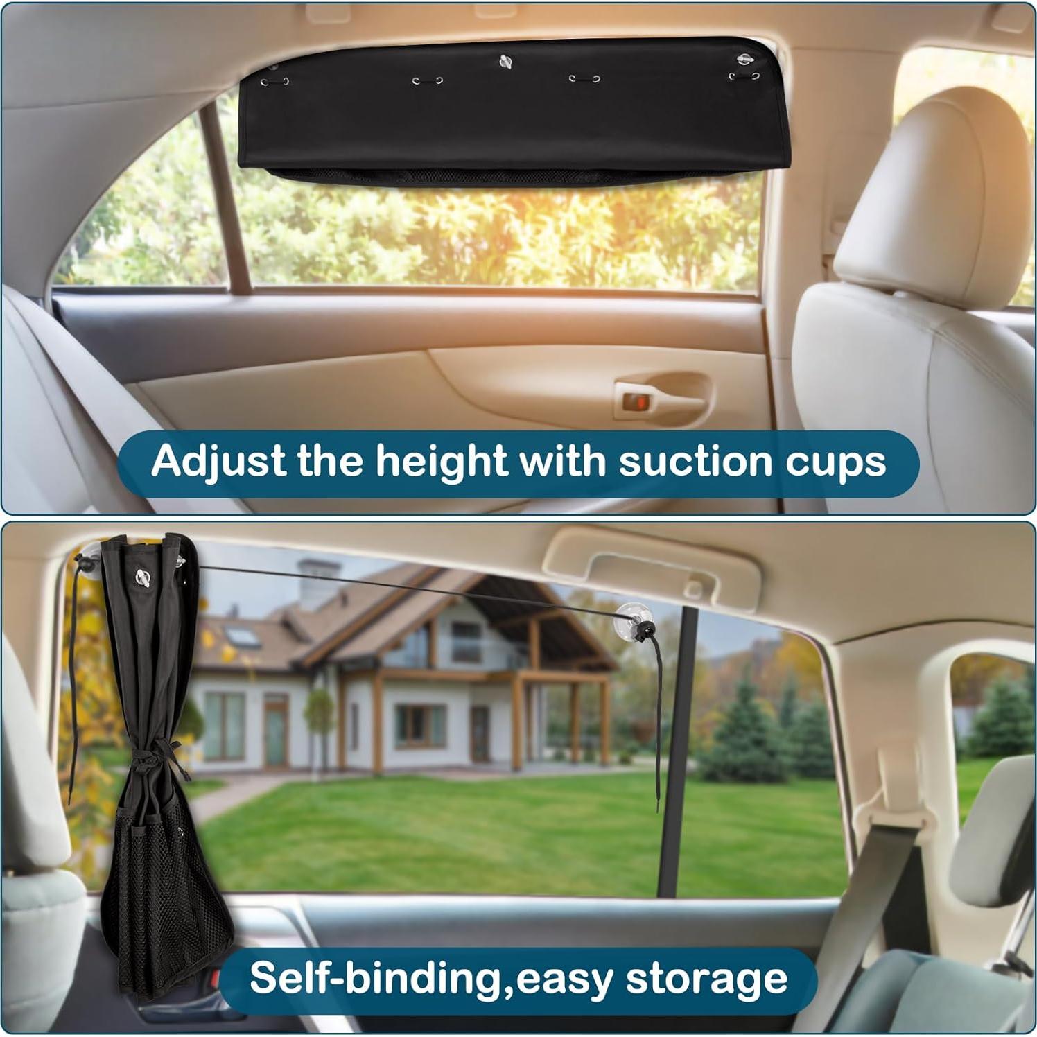 Sombrillas para Ventanas de Auto LSTRAGY 2 Pcs 67.8x50.8cm