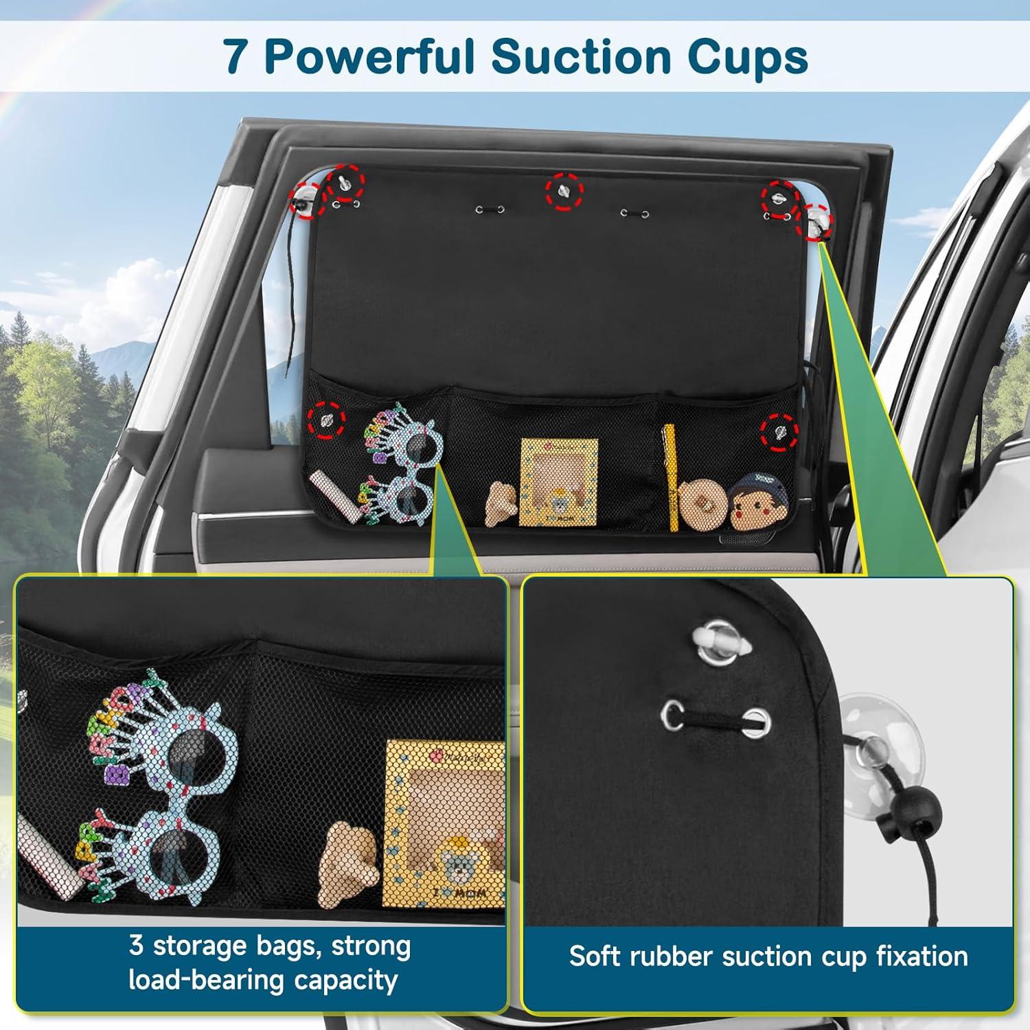 Sombrillas para Ventanas de Auto LSTRAGY 2 Pcs 67.8x50.8cm