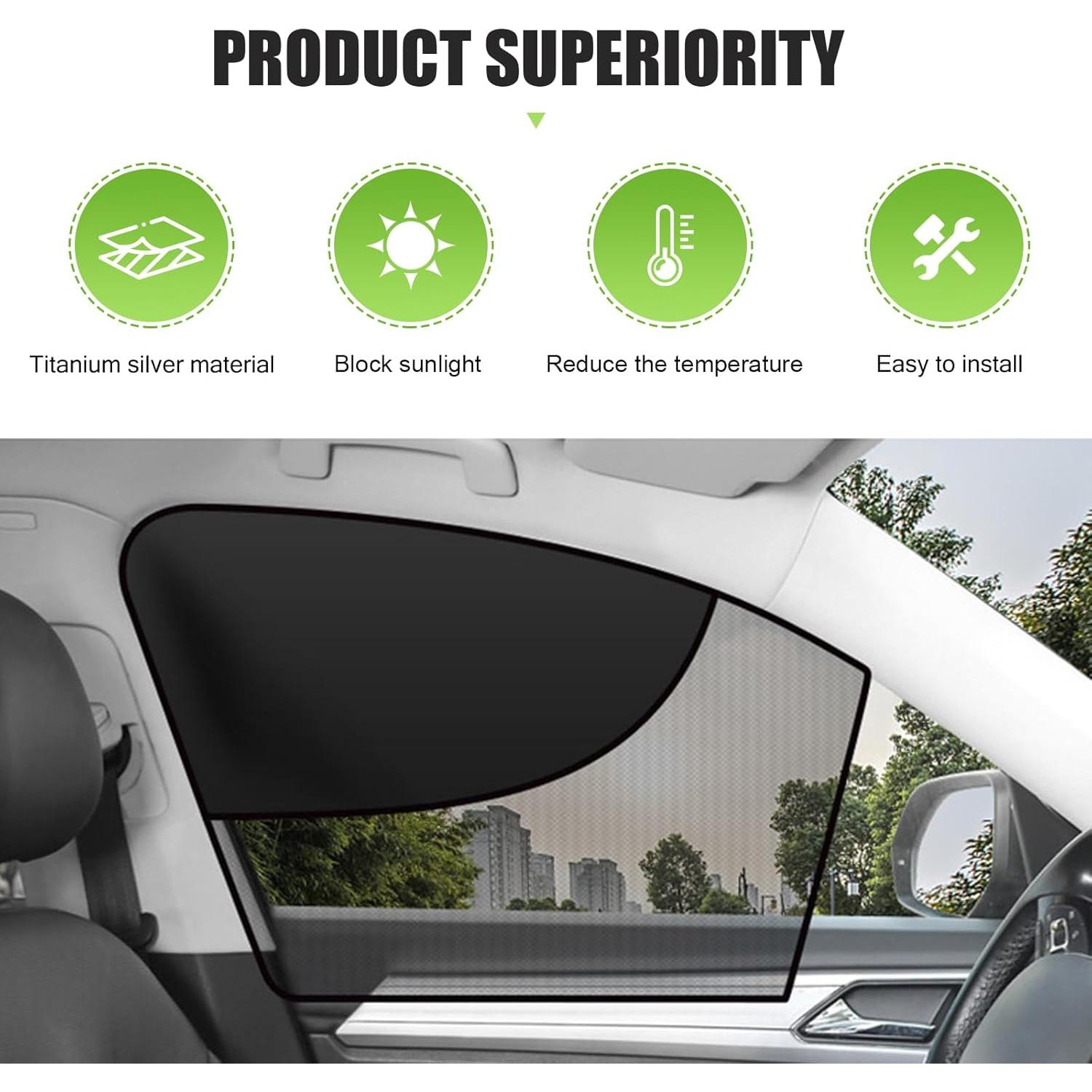 Cortina Solar para Ventana Lateral Delantera Zeathery 2 PCS