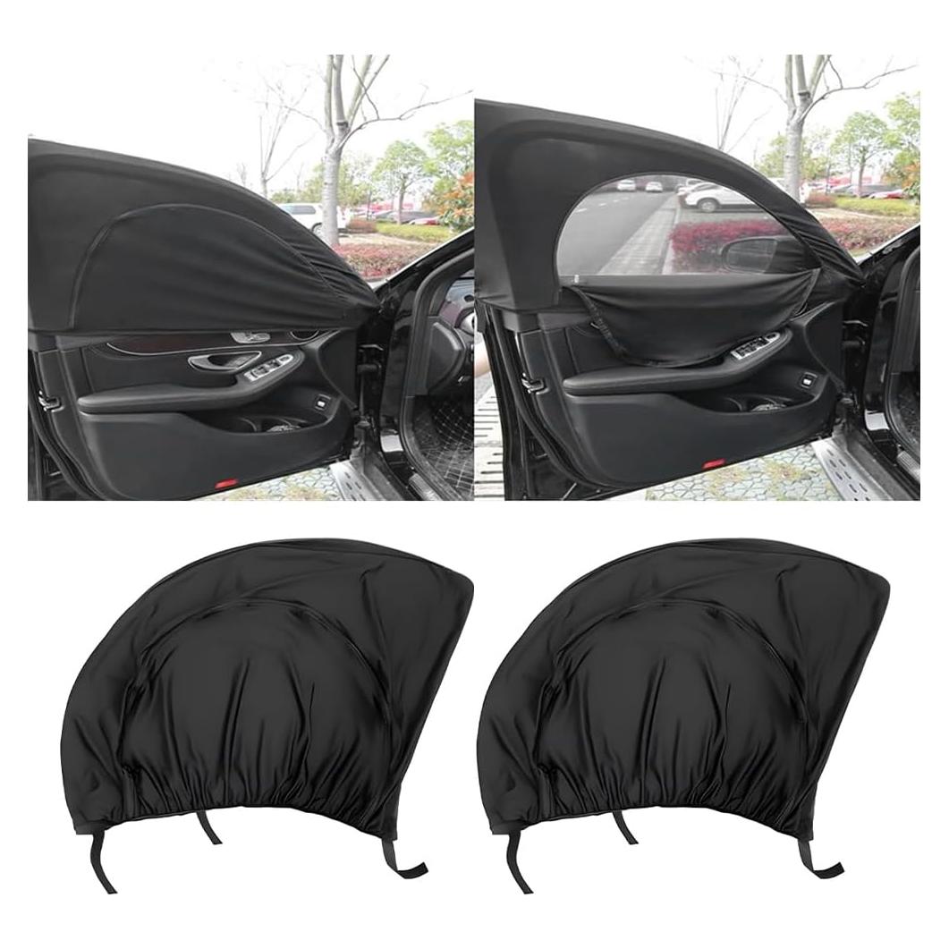 Sombrilla para Ventana de Auto KHGUZ 2PCS Protección Solar