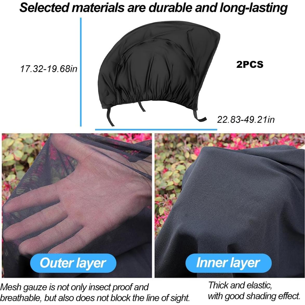 Sombrilla para Ventana de Auto KHGUZ 2PCS Protección Solar