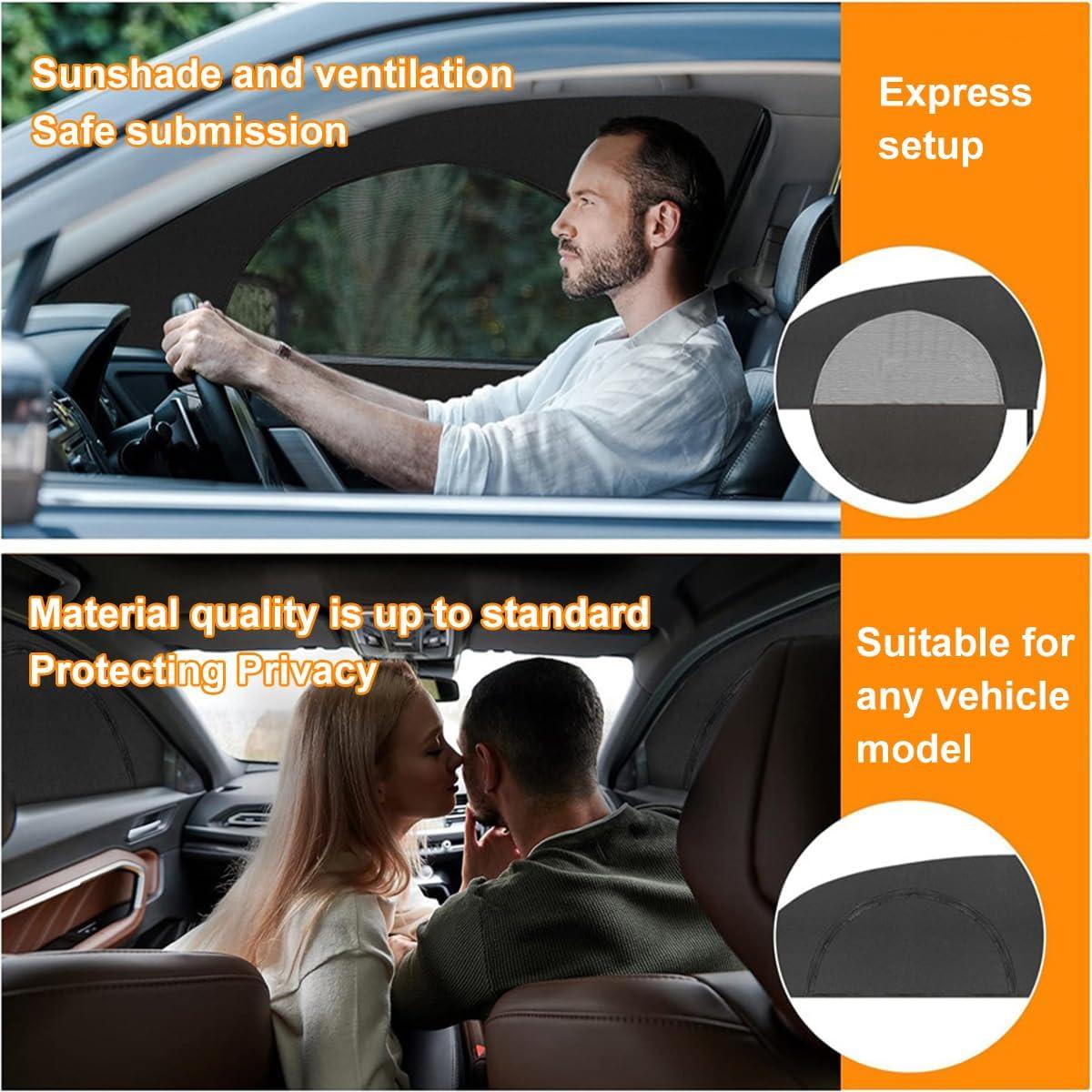 Sombrilla para Ventana de Auto KHGUZ 2PCS Protección Solar