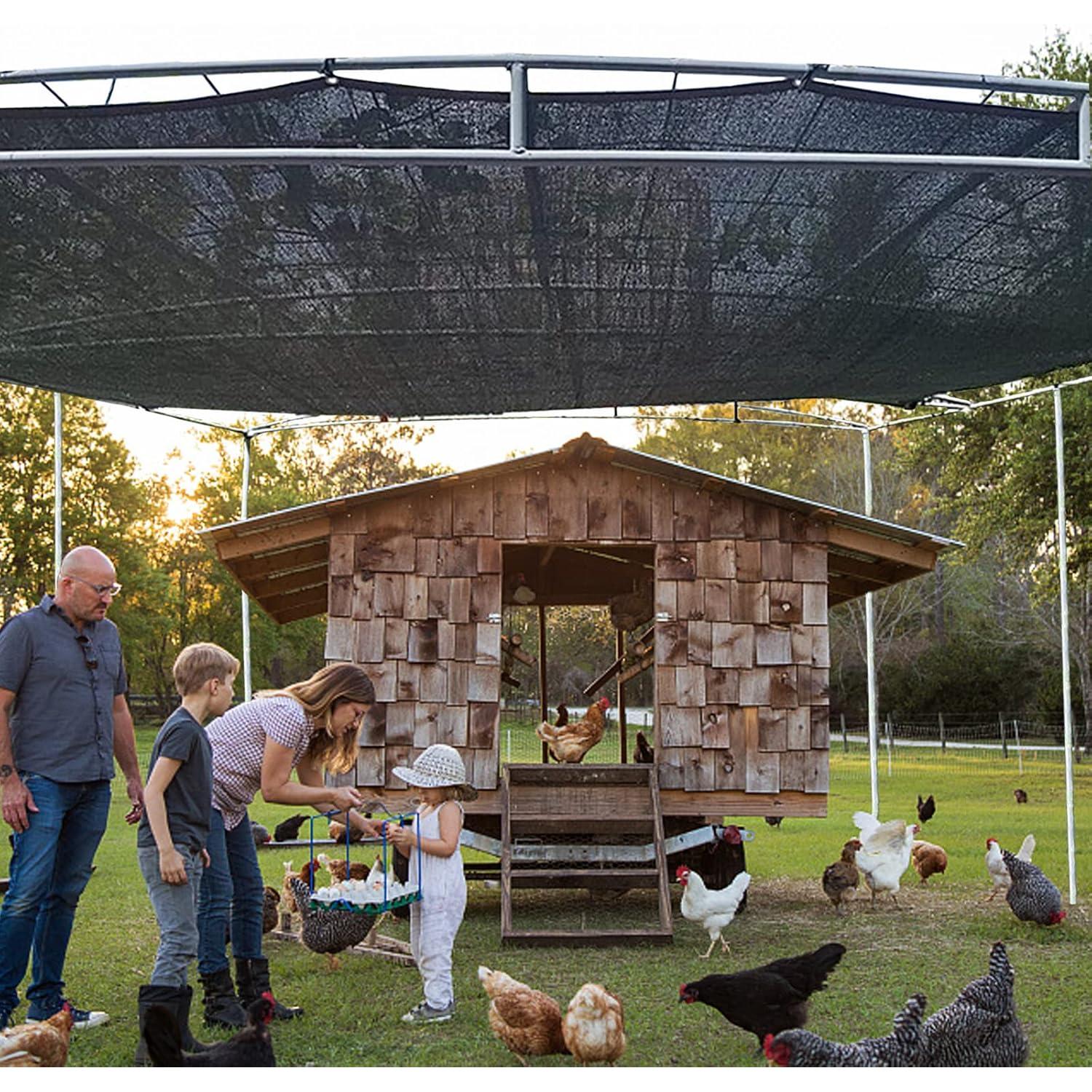 Tela de Sombra QLOFEI 0.91m x 1.83m 80-90% Bloqueo Solar