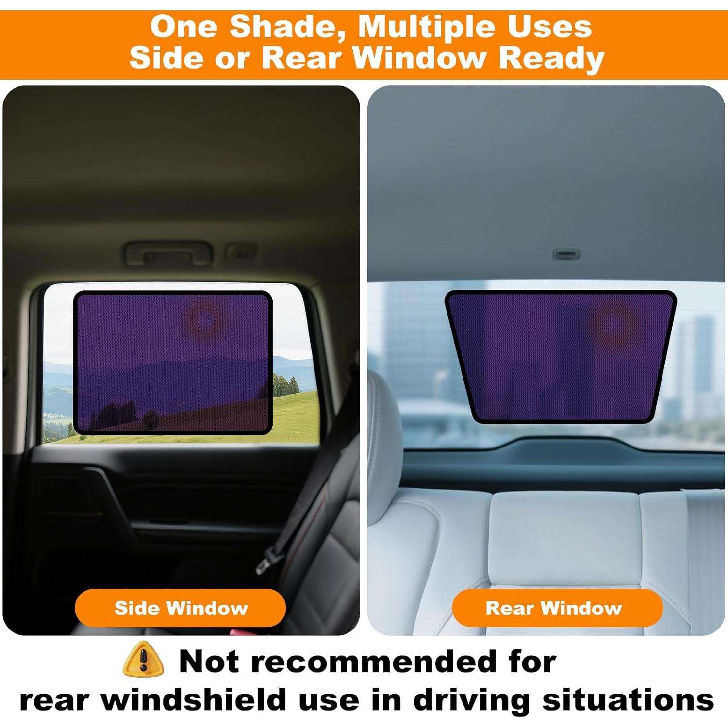 Sombrillas para Ventanas de Auto KOCZIL - 2 Piezas 53x35 cm