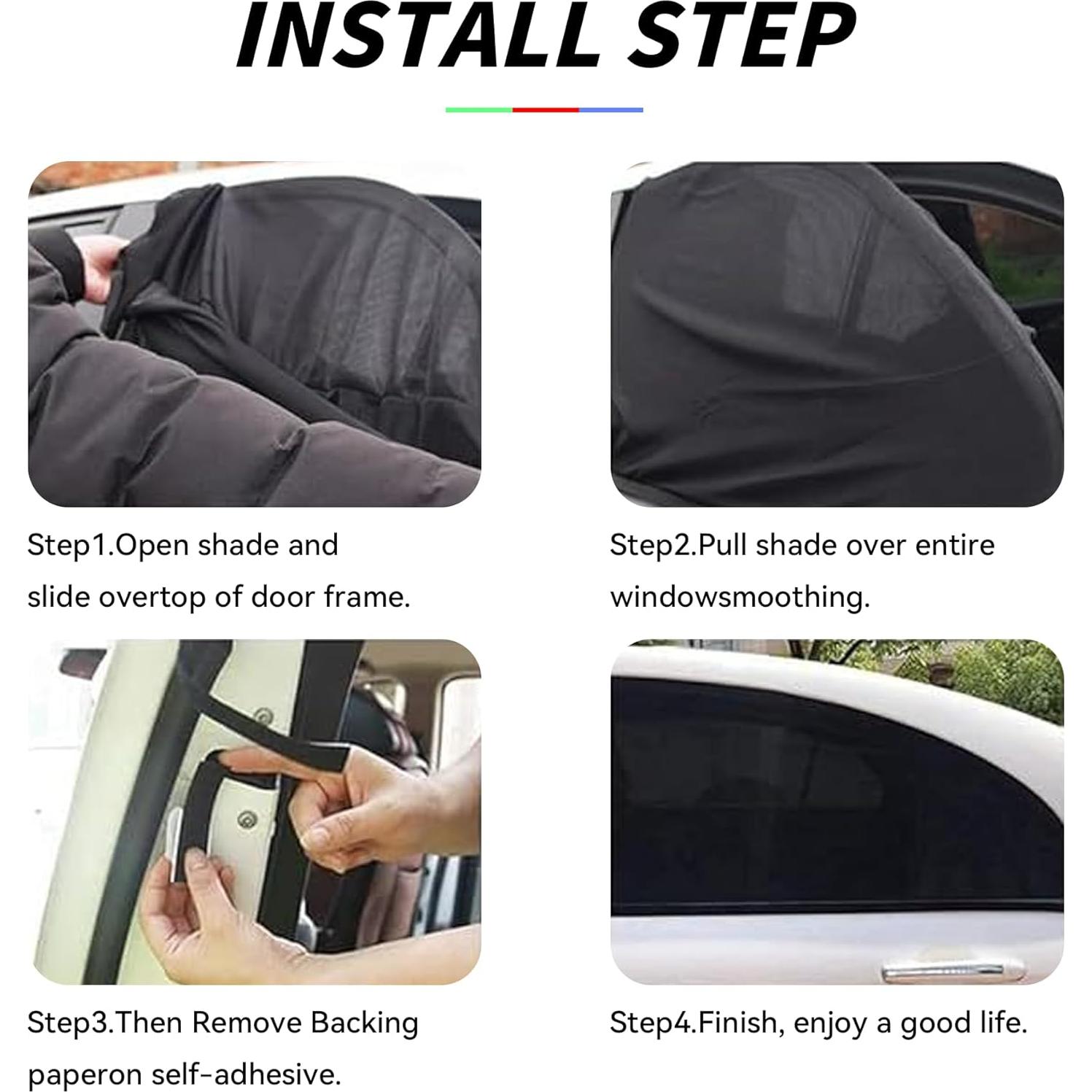 2PCS Protector Solar Universal para Parabrisas Couslcd 60-130cm