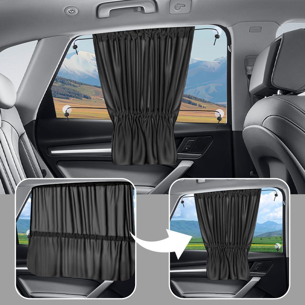 Sombrillas para Ventanas de Coche IHOTDER - 2 Piezas 66x52 cm