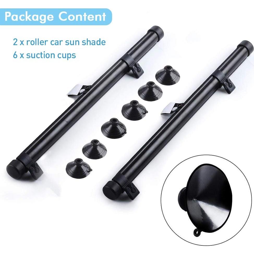 Cortina de Sol Retráctil Manelord para Auto - 2 Piezas, PVC