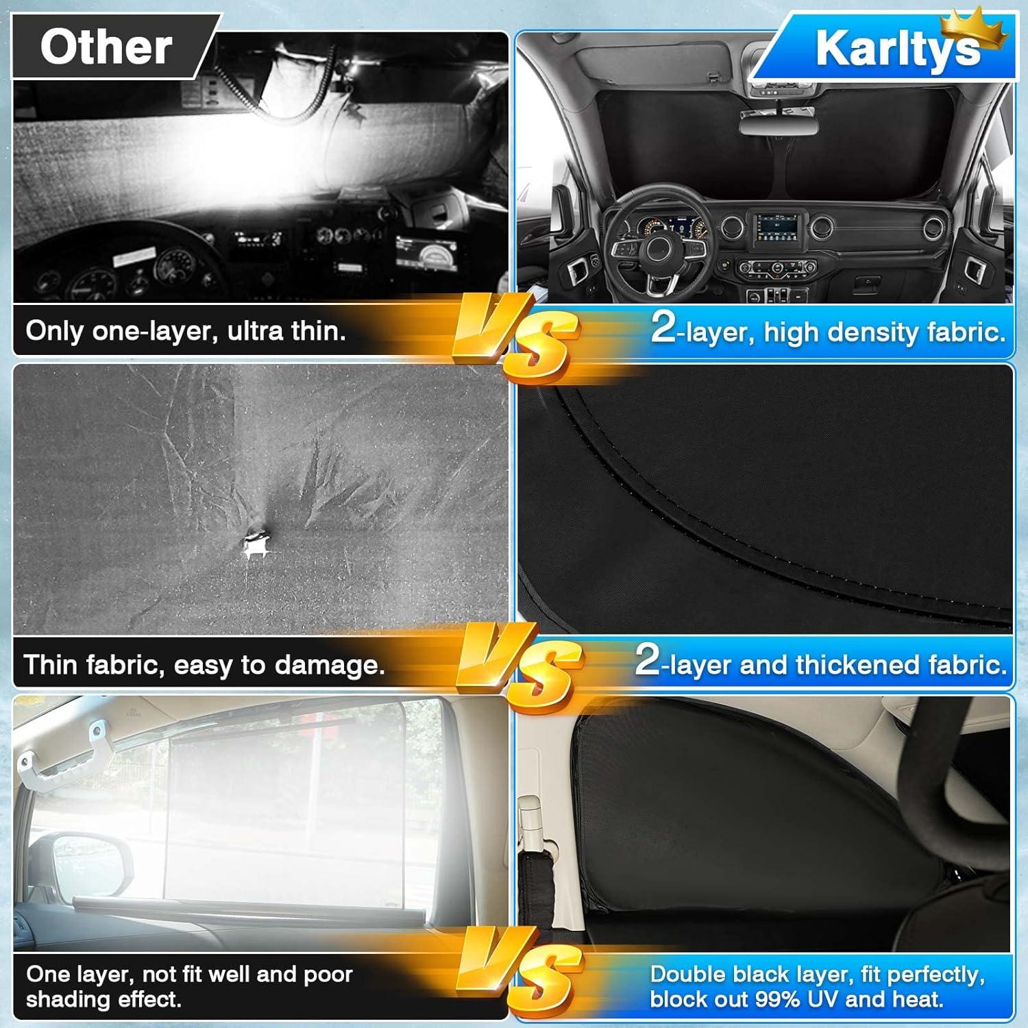 Protector Solar Karltys 3PCS para Toyota RAV4 2019-2025