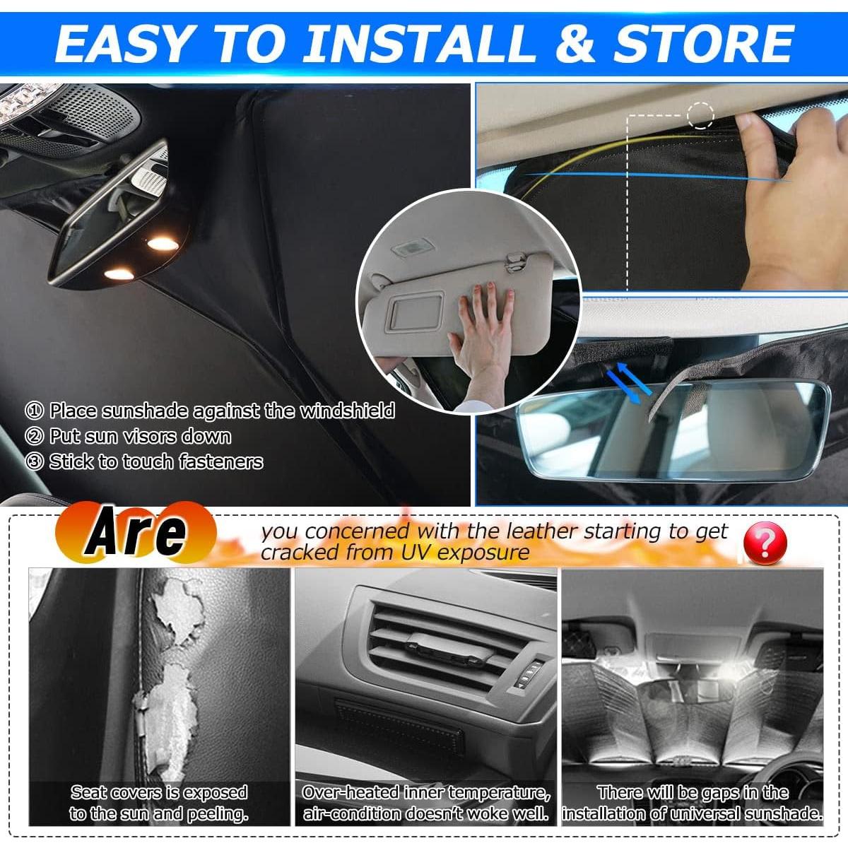 Protector Solar Karltys 3PCS para Toyota RAV4 2019-2025