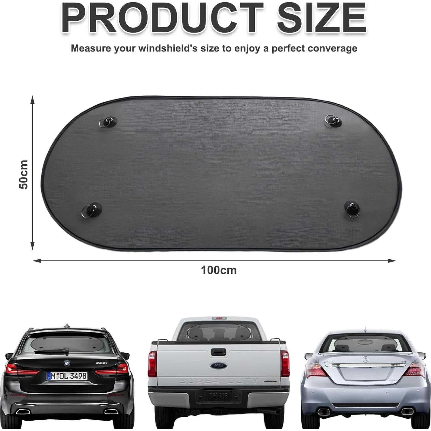 Sombra de Ventana Trasera PKRFCJ 101.6x50.8 cm Malla UV