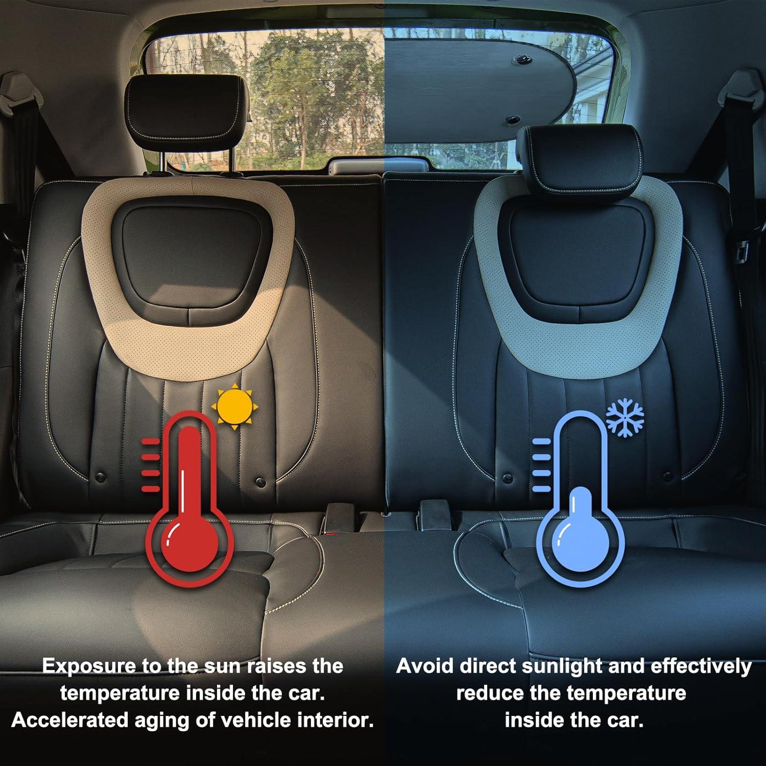 Sombra de Ventana Trasera PKRFCJ 101.6x50.8 cm Malla UV