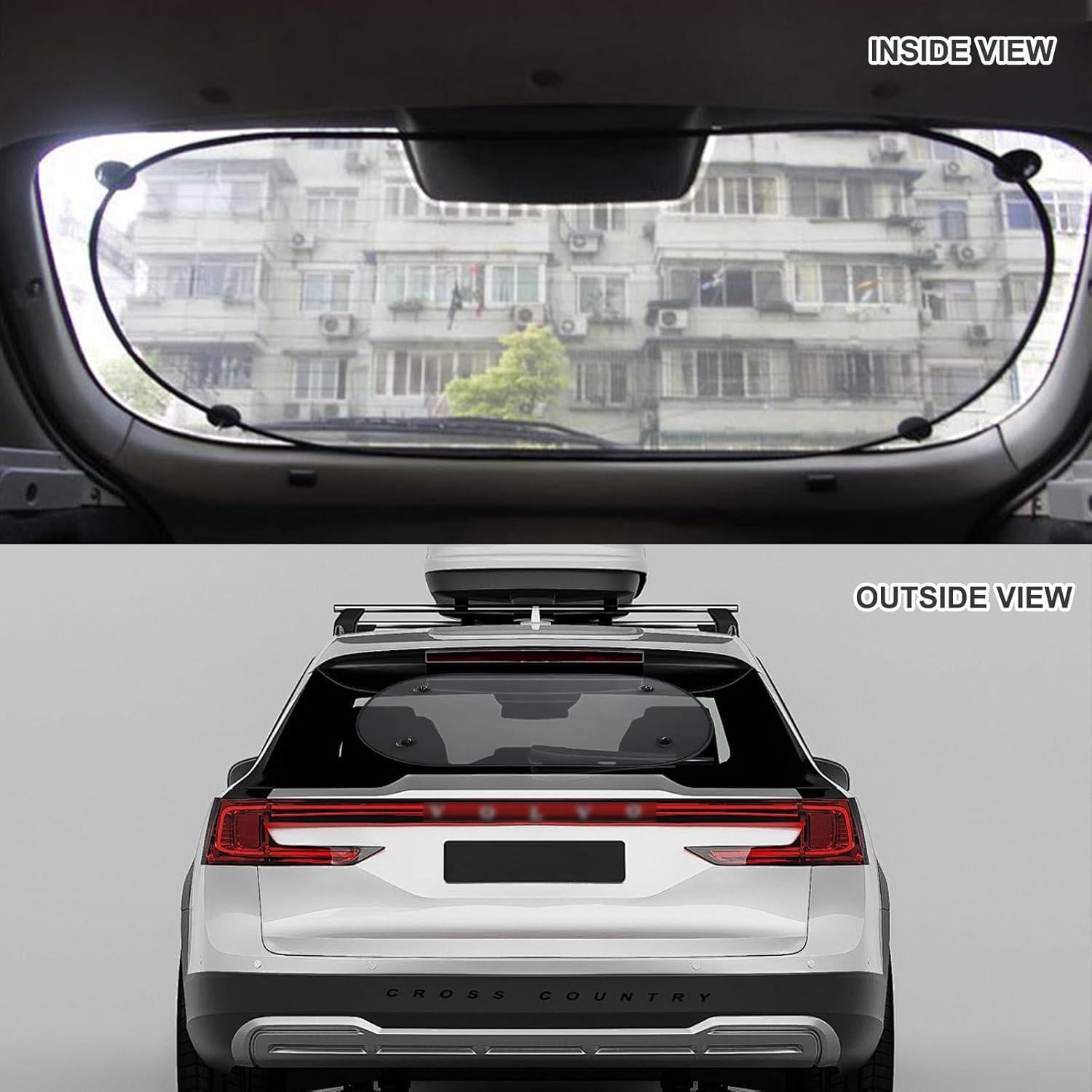 Sombra de Ventana Trasera PKRFCJ 101.6x50.8 cm Malla UV