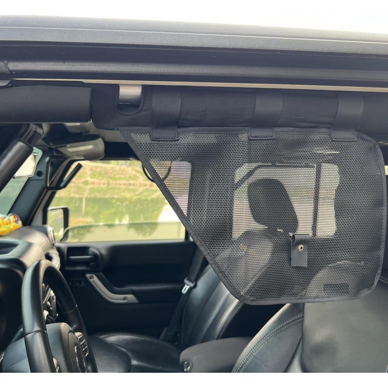 Protector de Ventana Lateral Jeep Wrangler EJDRFN Negro 40x25cm