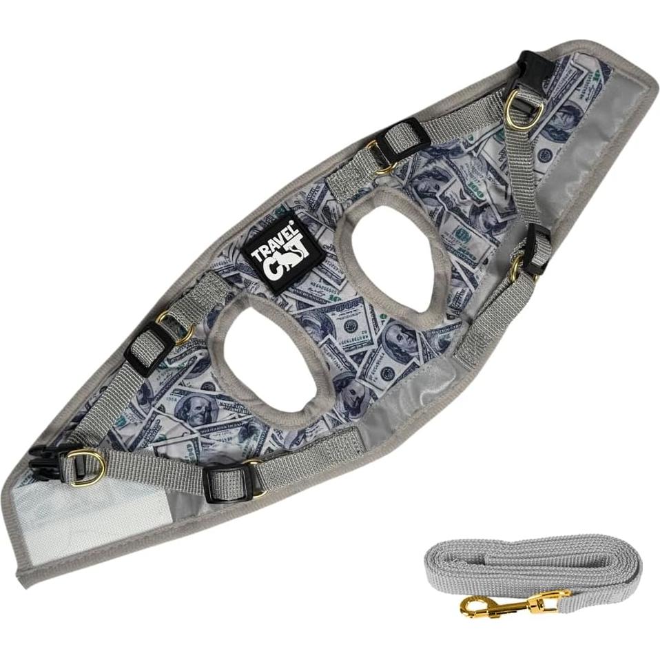 Arnés y Correa para Gato The Fat Cat - Malla Ajustable Mediano