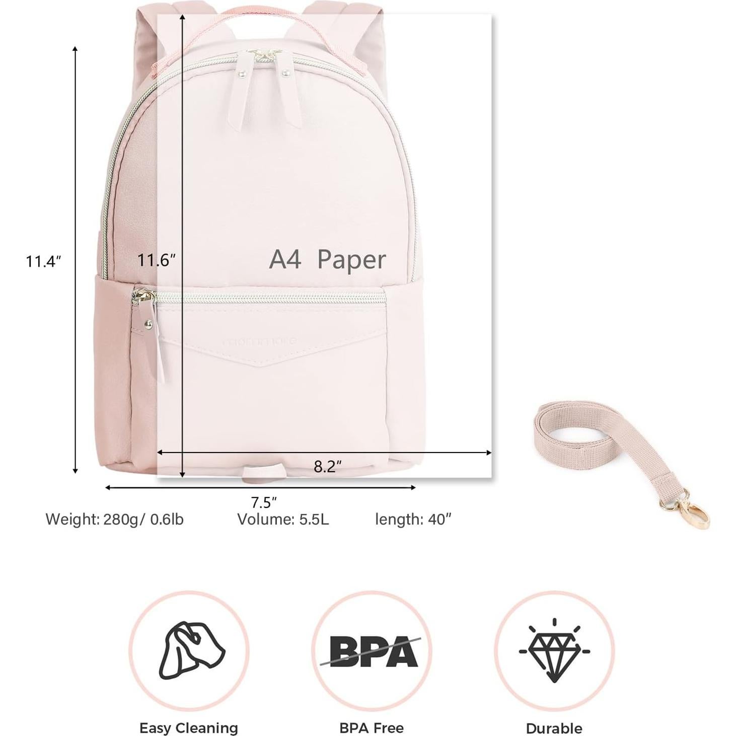 Mochila de Viaje para Niños Mommore Rosa 29x19x10 cm