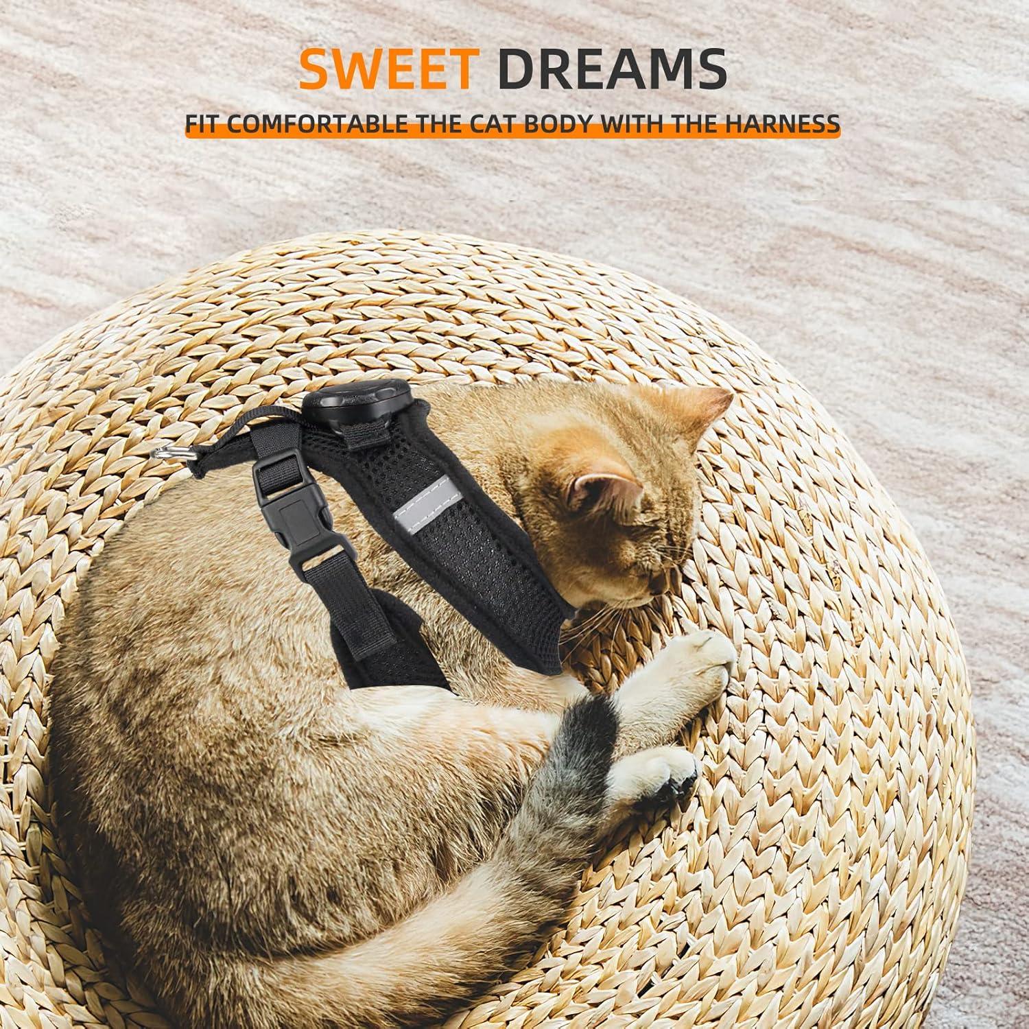 Arnés y Correa para Gatos Furrigo AirTag Impermeable Ajustable