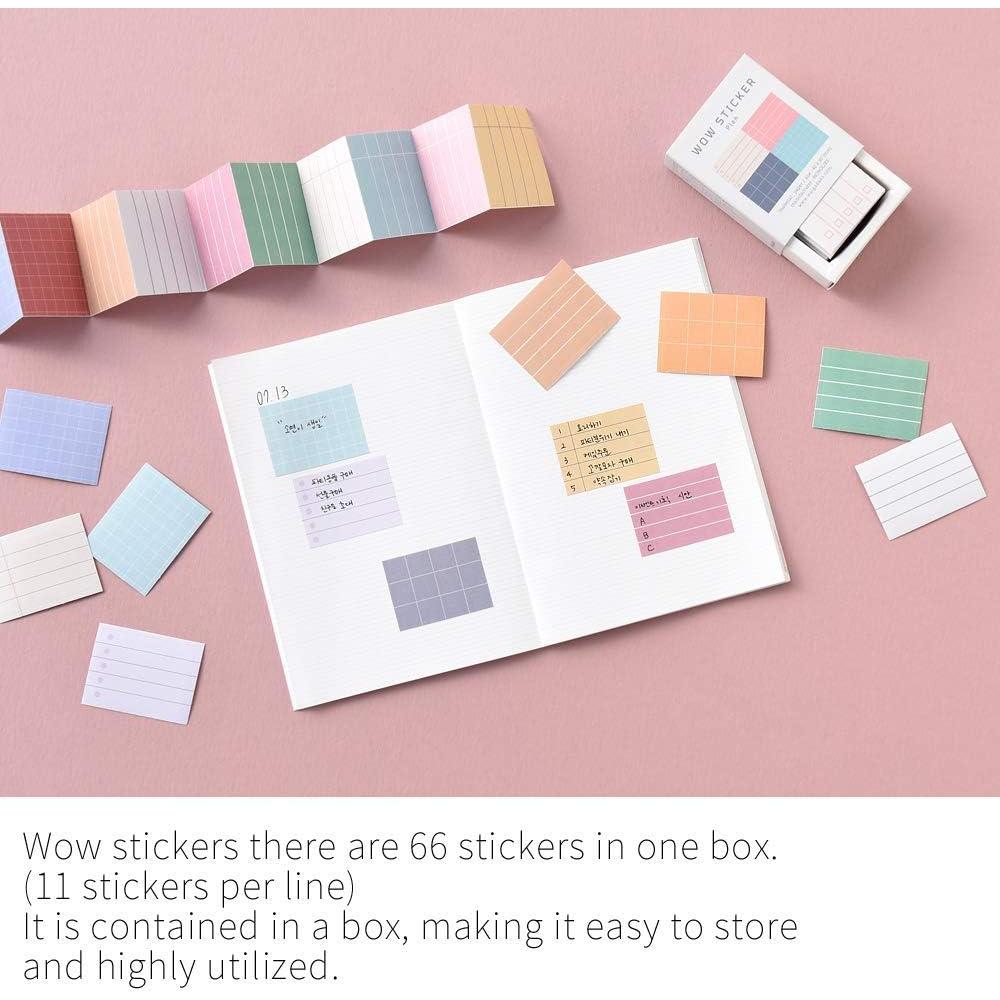 Set de Pegatinas Lindas Monolike Wow Sticker Mini - 6 Piezas