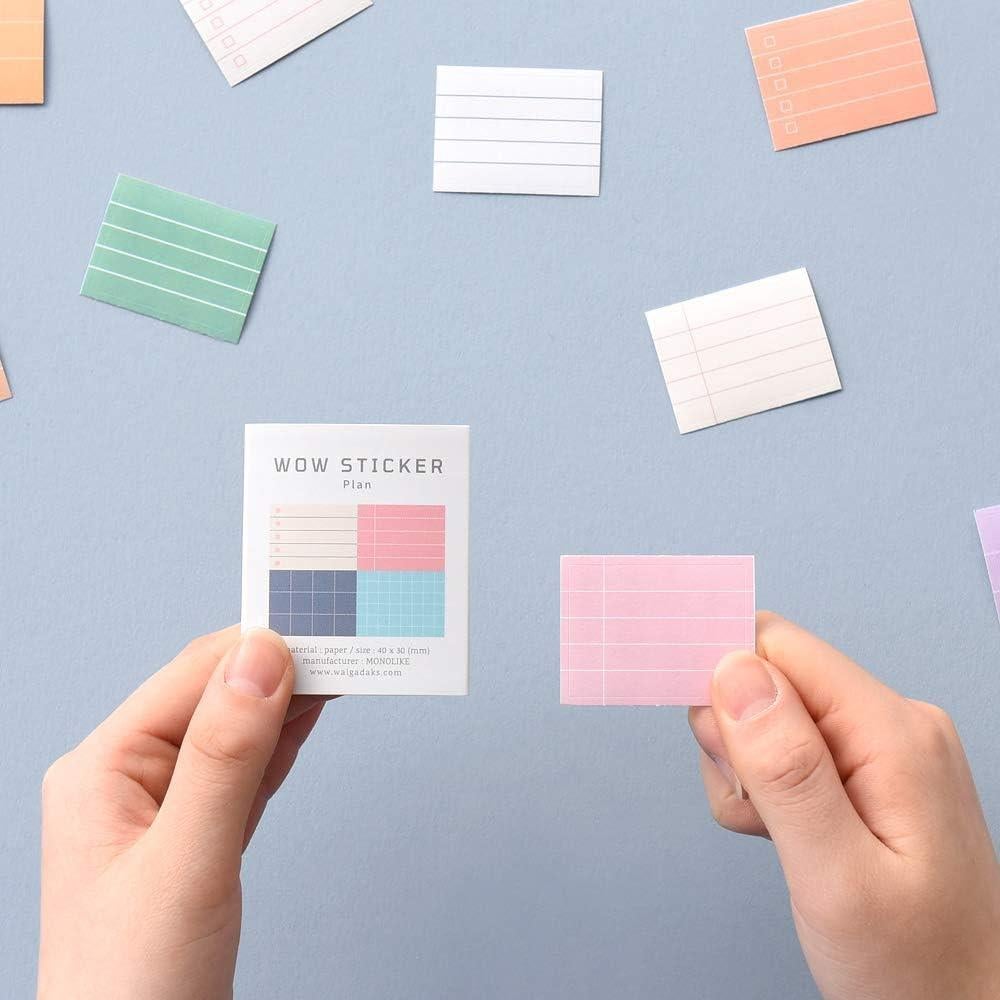 Set de Pegatinas Lindas Monolike Wow Sticker Mini - 6 Piezas