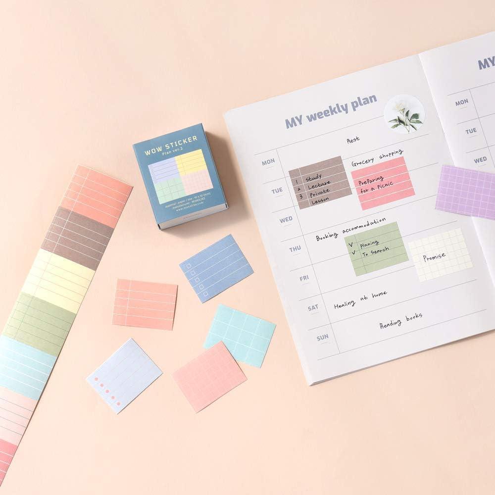 Set de Pegatinas Lindas Monolike Wow Sticker Mini - 6 Piezas