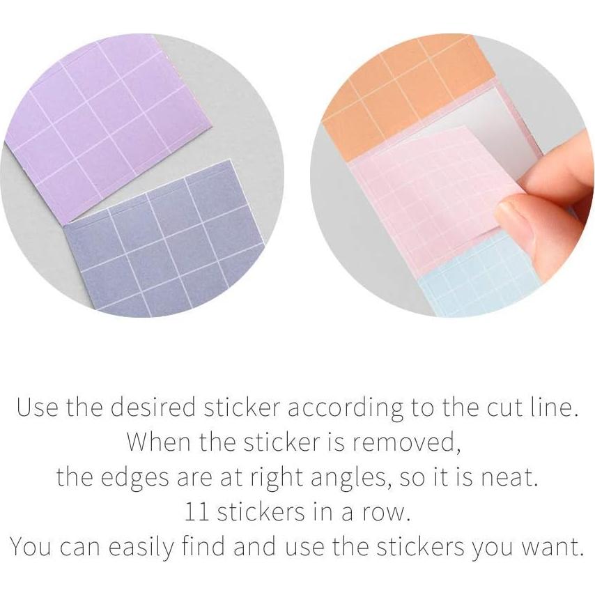 Set de Pegatinas Lindas Monolike Wow Sticker Mini - 6 Piezas