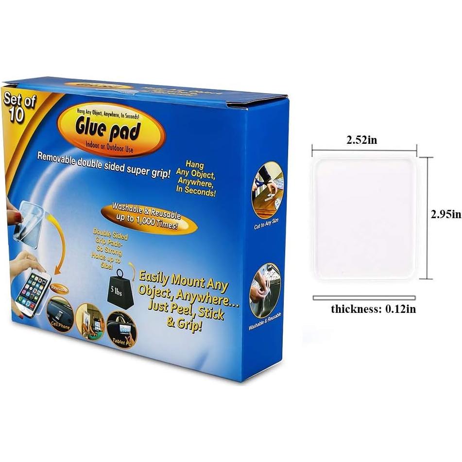 Almohadillas de Gel Adhesivas ZC GEL - Paquete de 10 Unidades