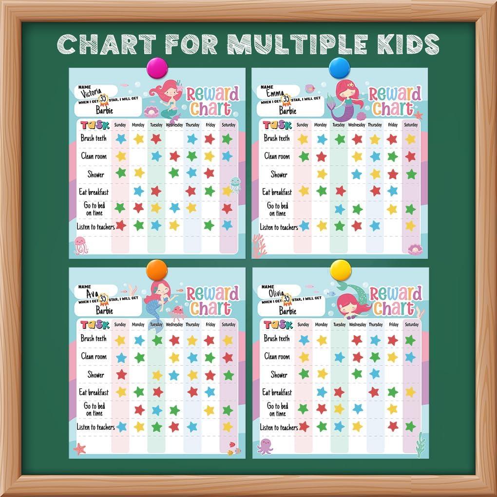 Tabla de Recompensas Magnética Yasest Sirena 34.4x29.2cm