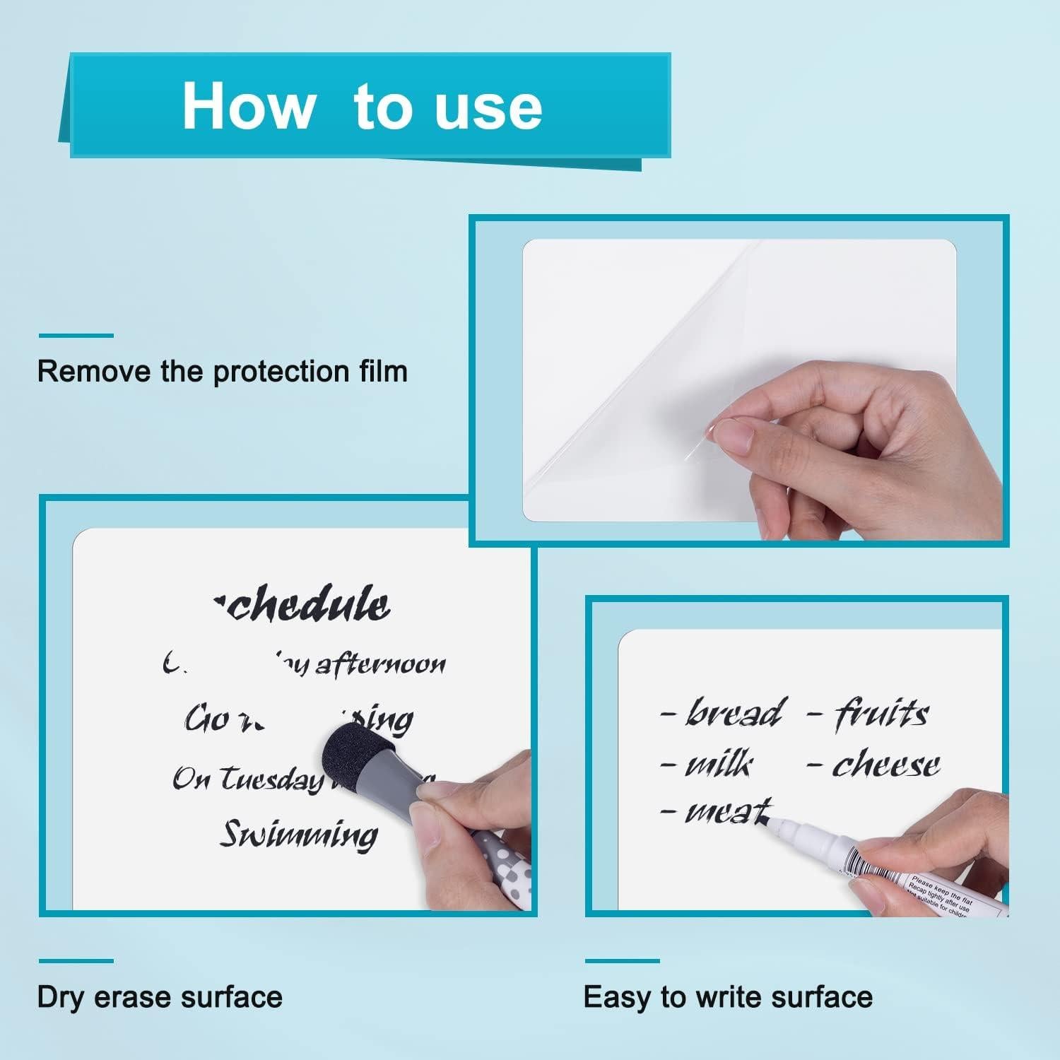 Hojas de Borrado en Seco K KYSHOP 4x6" 24 Piezas Reutilizables