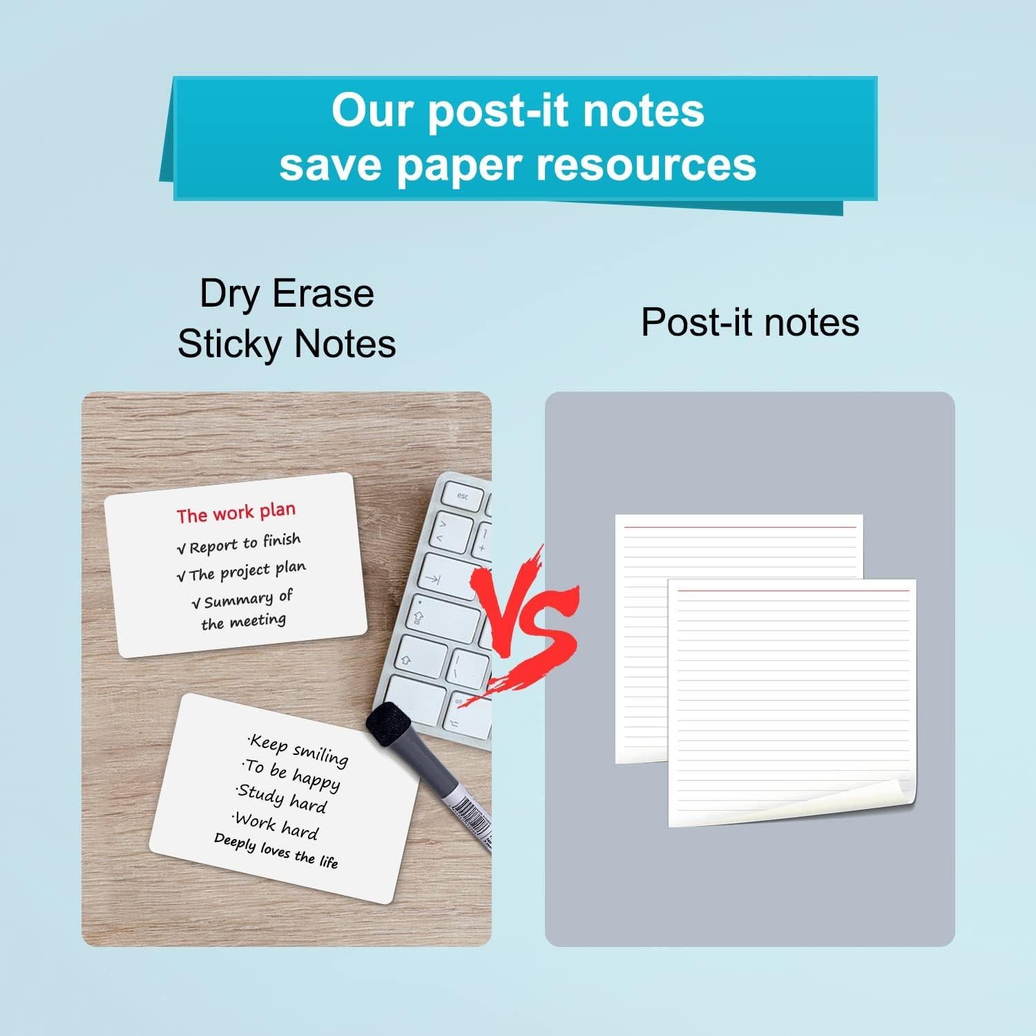 Hojas de Borrado en Seco K KYSHOP 4x6" 24 Piezas Reutilizables