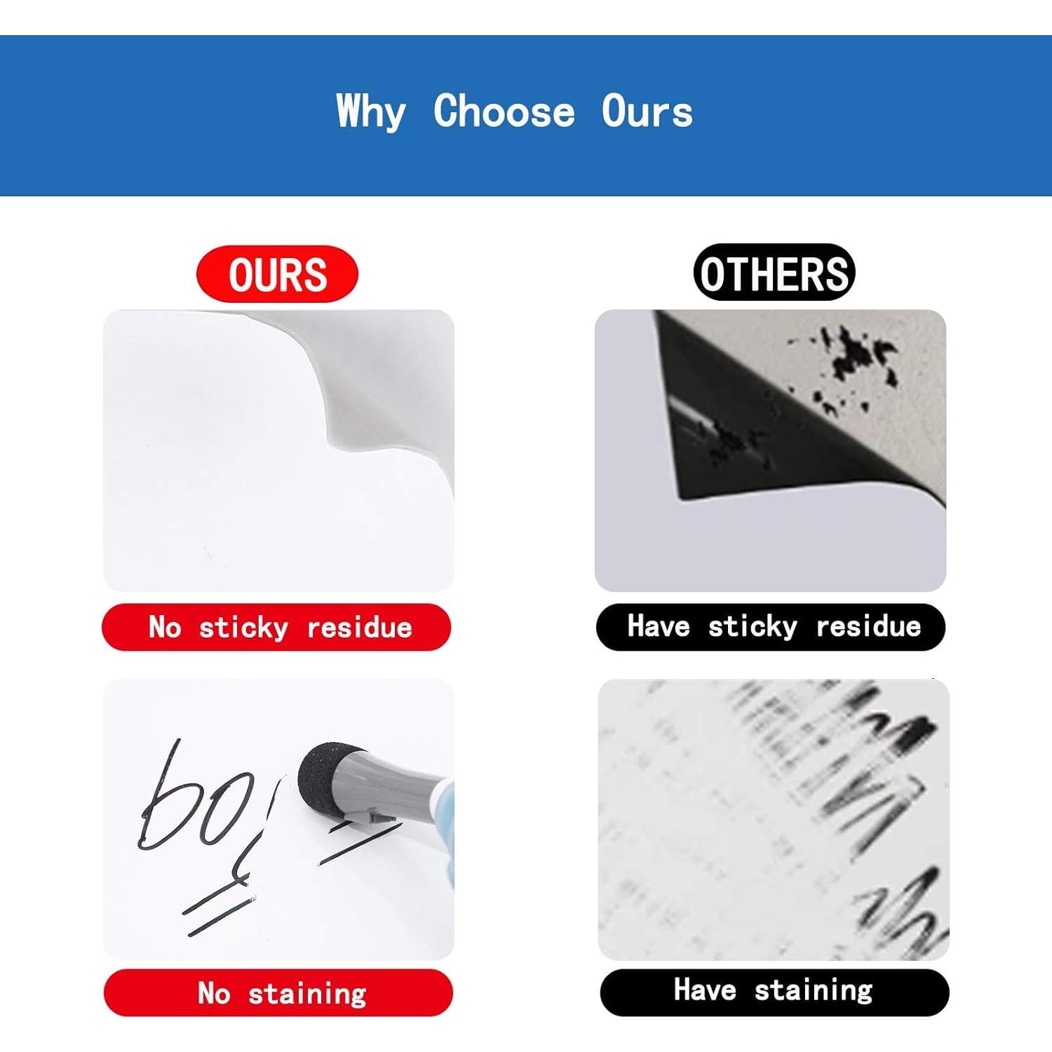 Notas Adhesivas Borrables ANYSSI 12 Paquete 7.62 cm Cuadrado