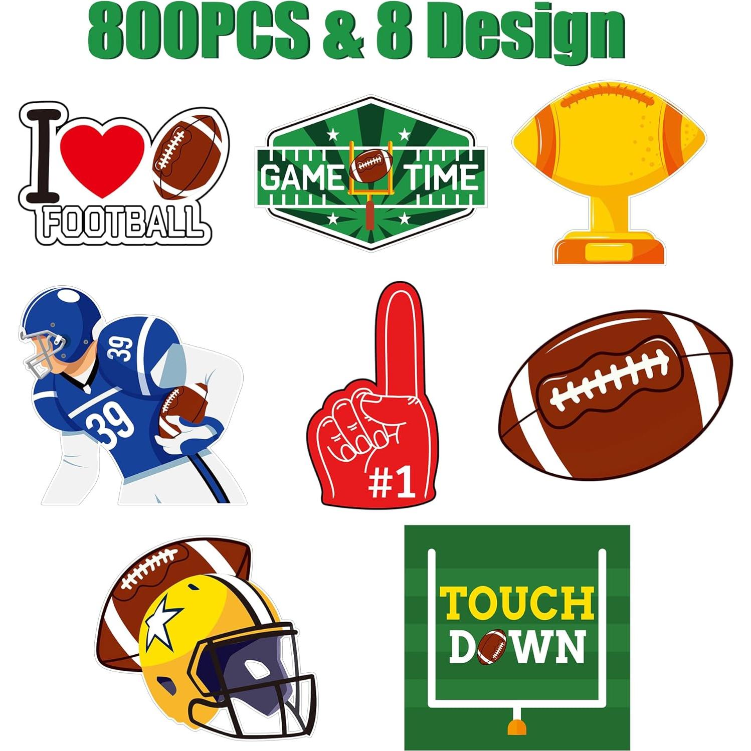 Pegatinas de Fútbol Haooryx - 800 Piezas Impermeables